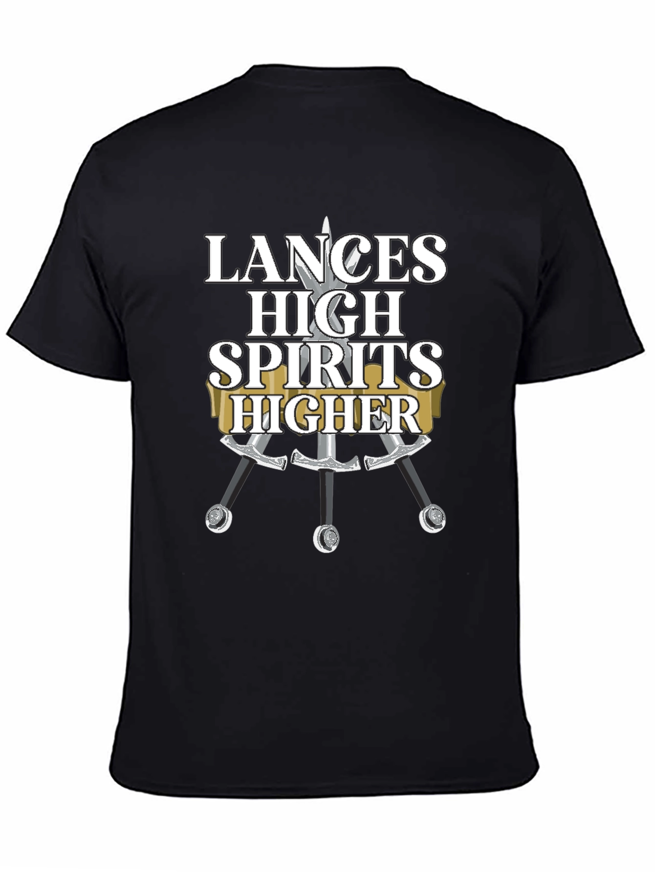 Black Lances High Spirits Higher Black T-Shirt view 4