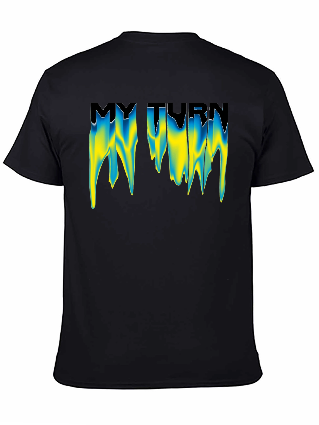 Black My Turn Graphic Tee - Drip Design view 4
