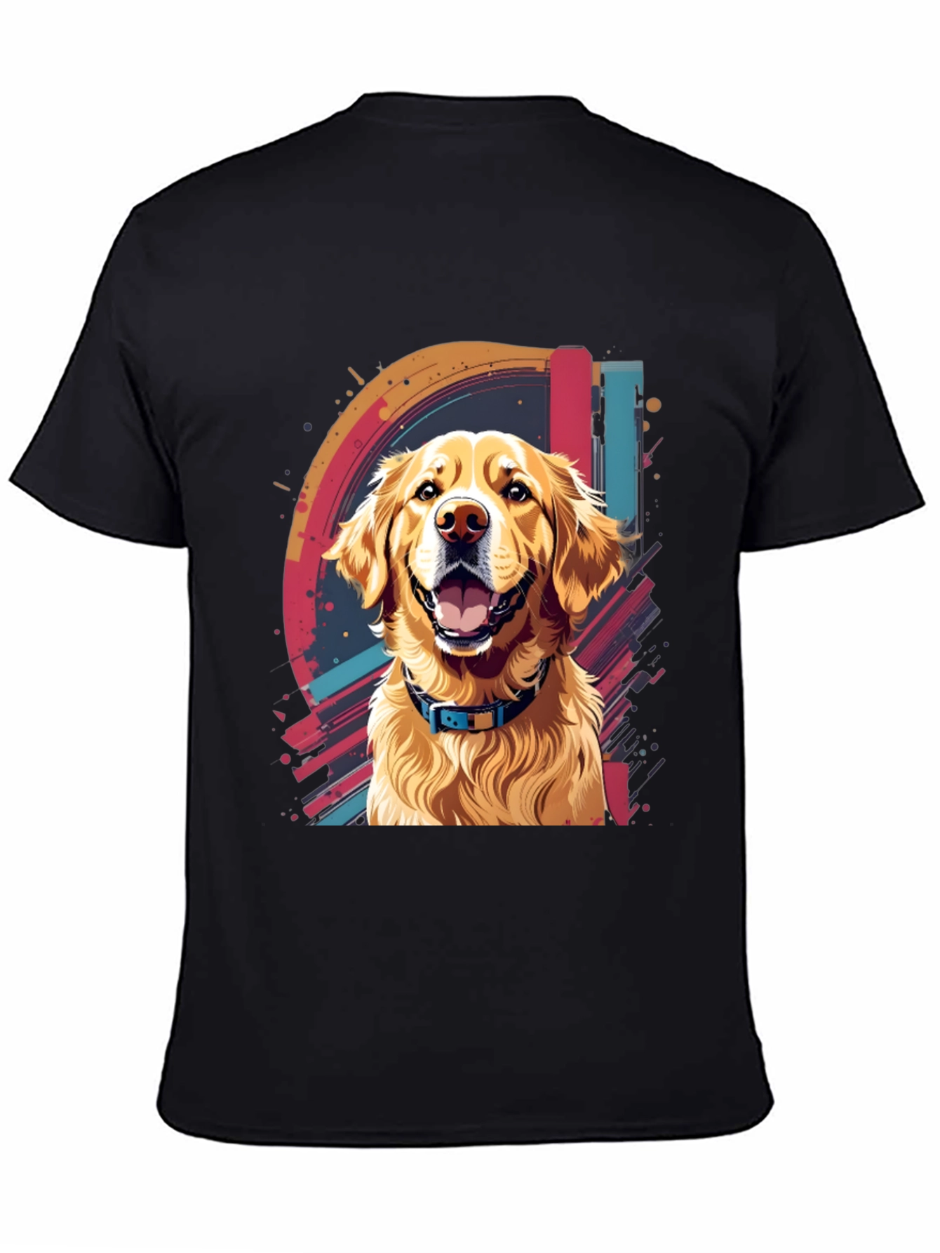 Dog Graphic Tee - Golden Retriever Art - 4