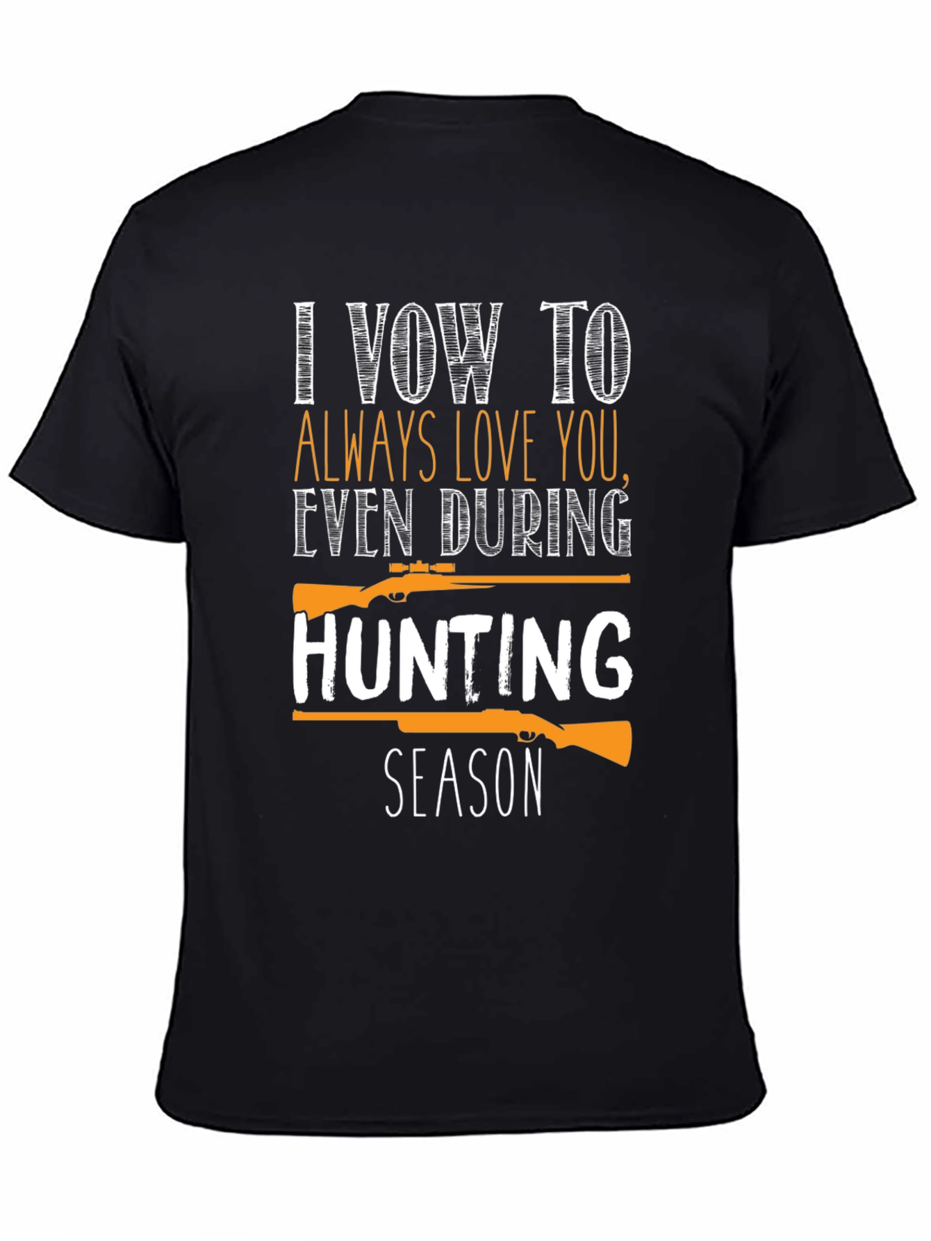 Black Hunting Season Vow Graphic Tee view 4