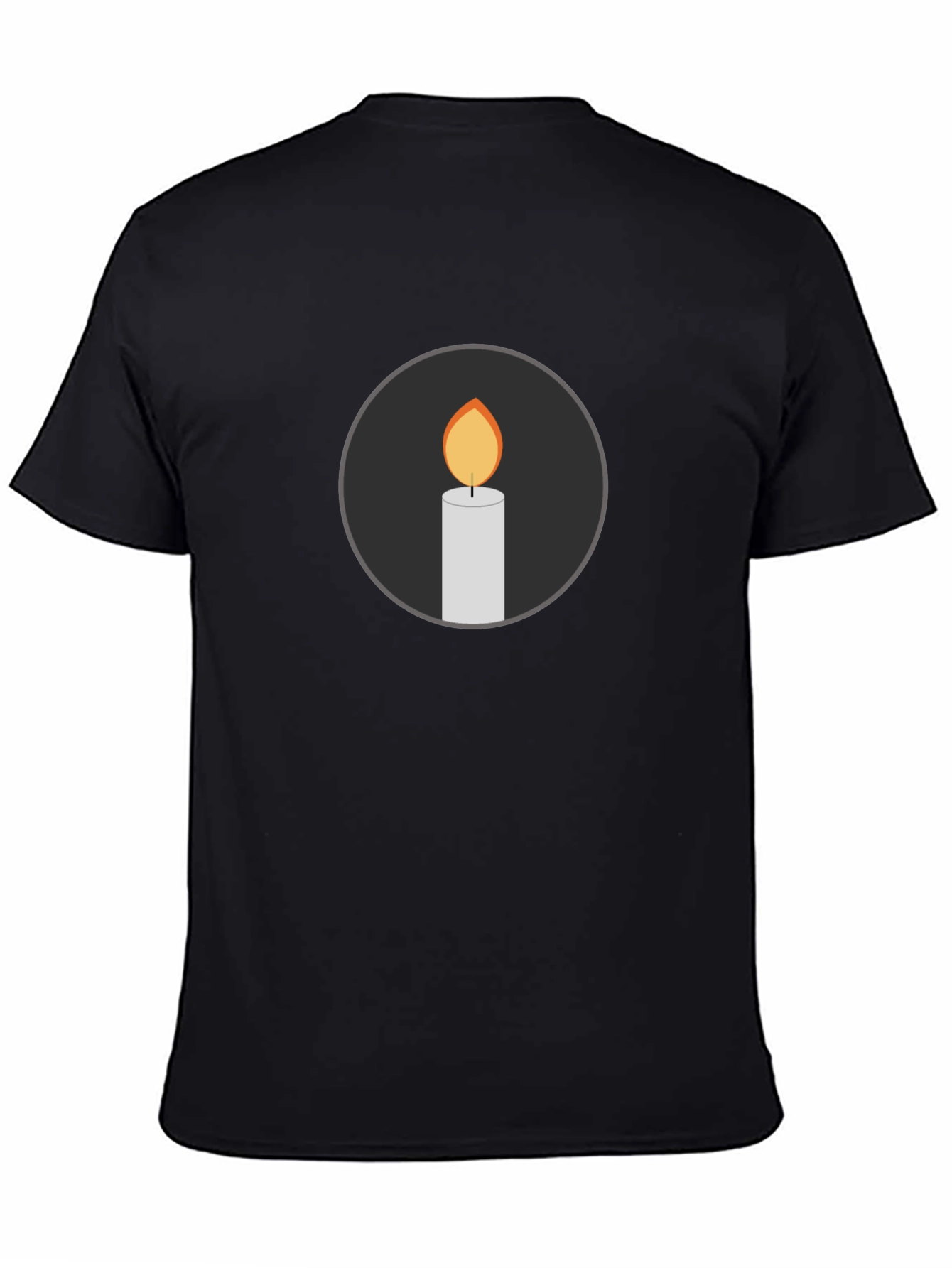 Black Candle Graphic Black T-Shirt view 4