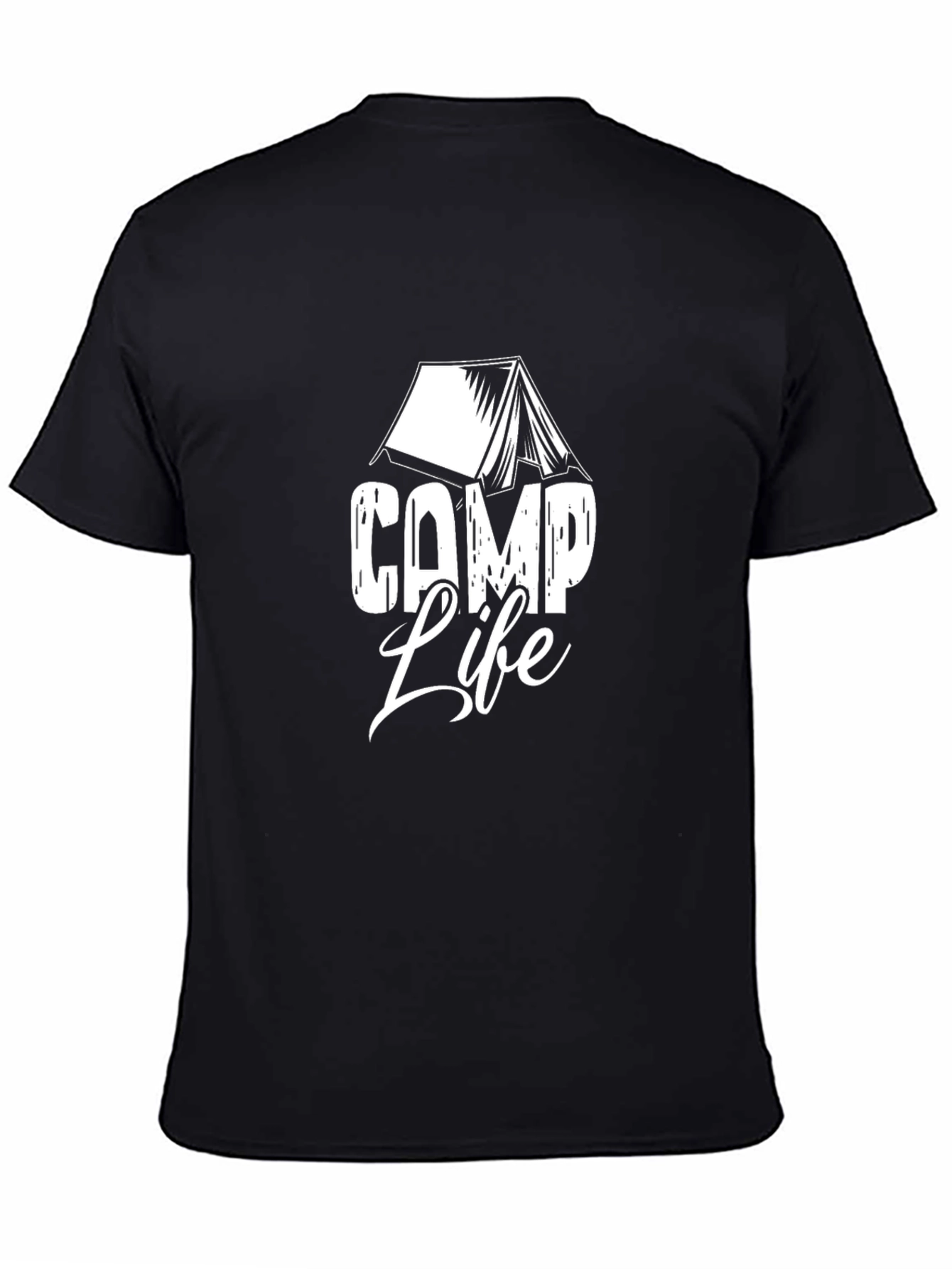 Black Camp Life Graphic T-Shirt - Unisex view 4