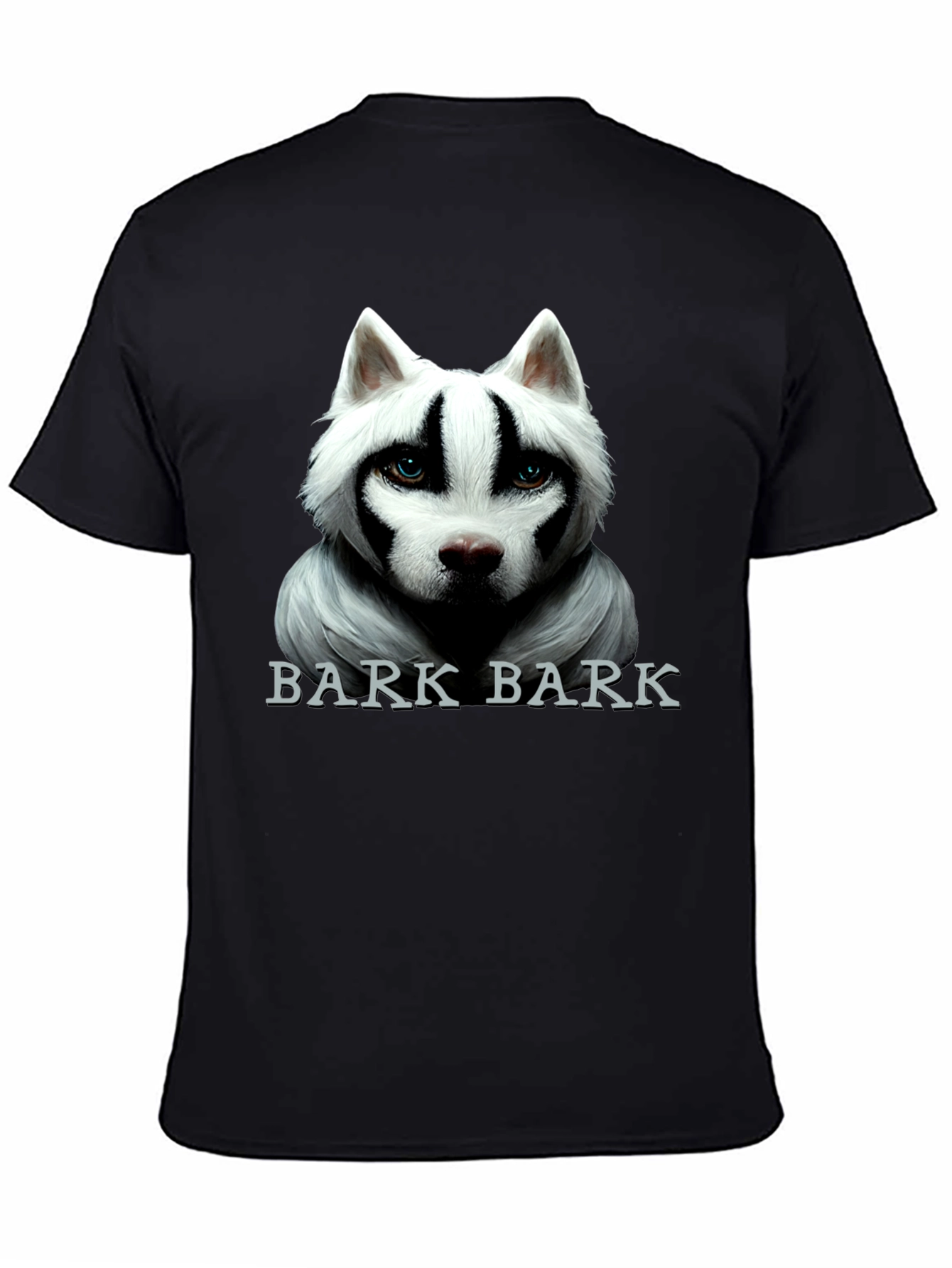 Black Bark Bark Dog Graphic Tee - Men's Black T-Shirt view 4