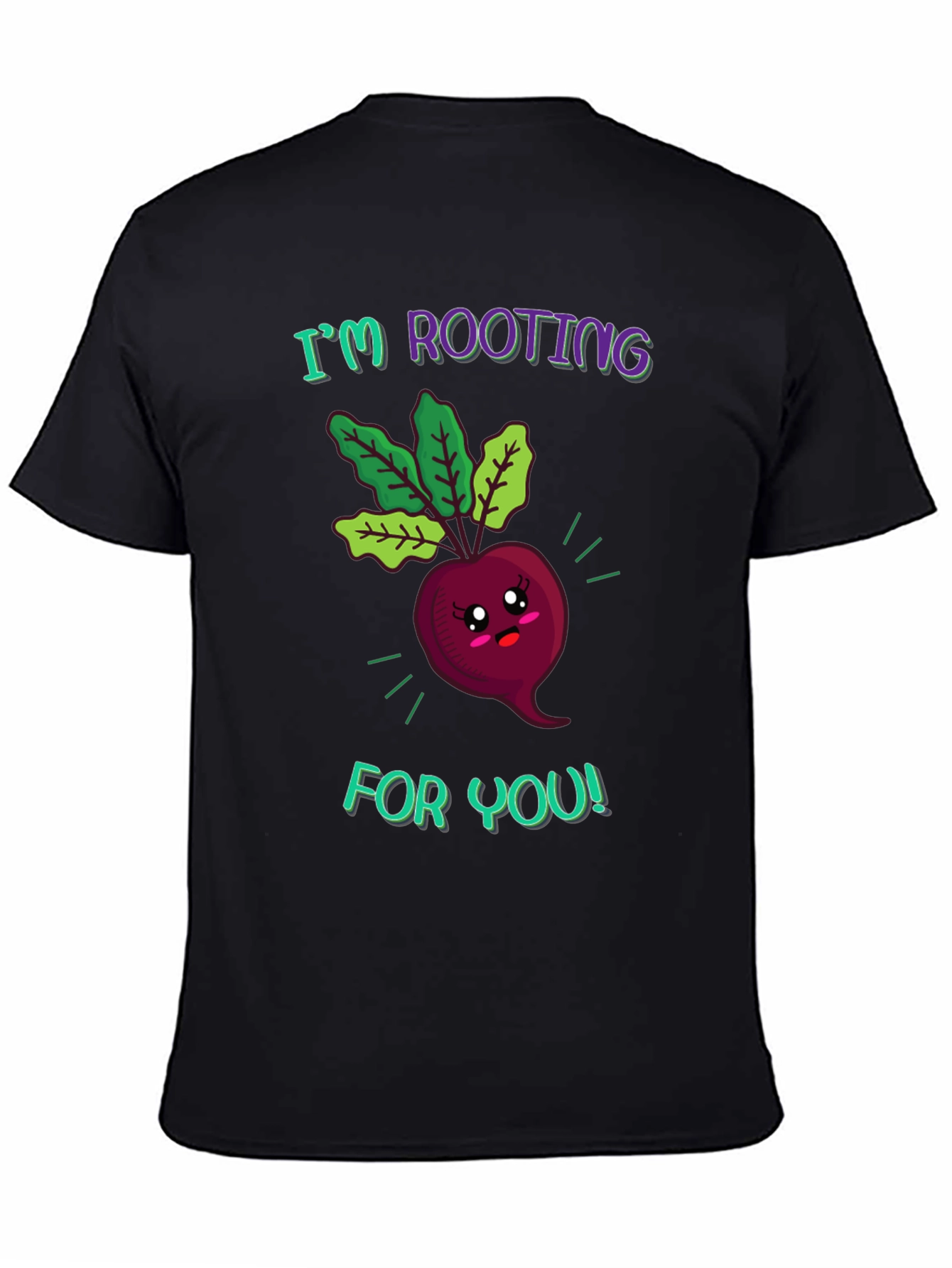 Black I'm Rooting For You Beetroot Graphic Tee view 4