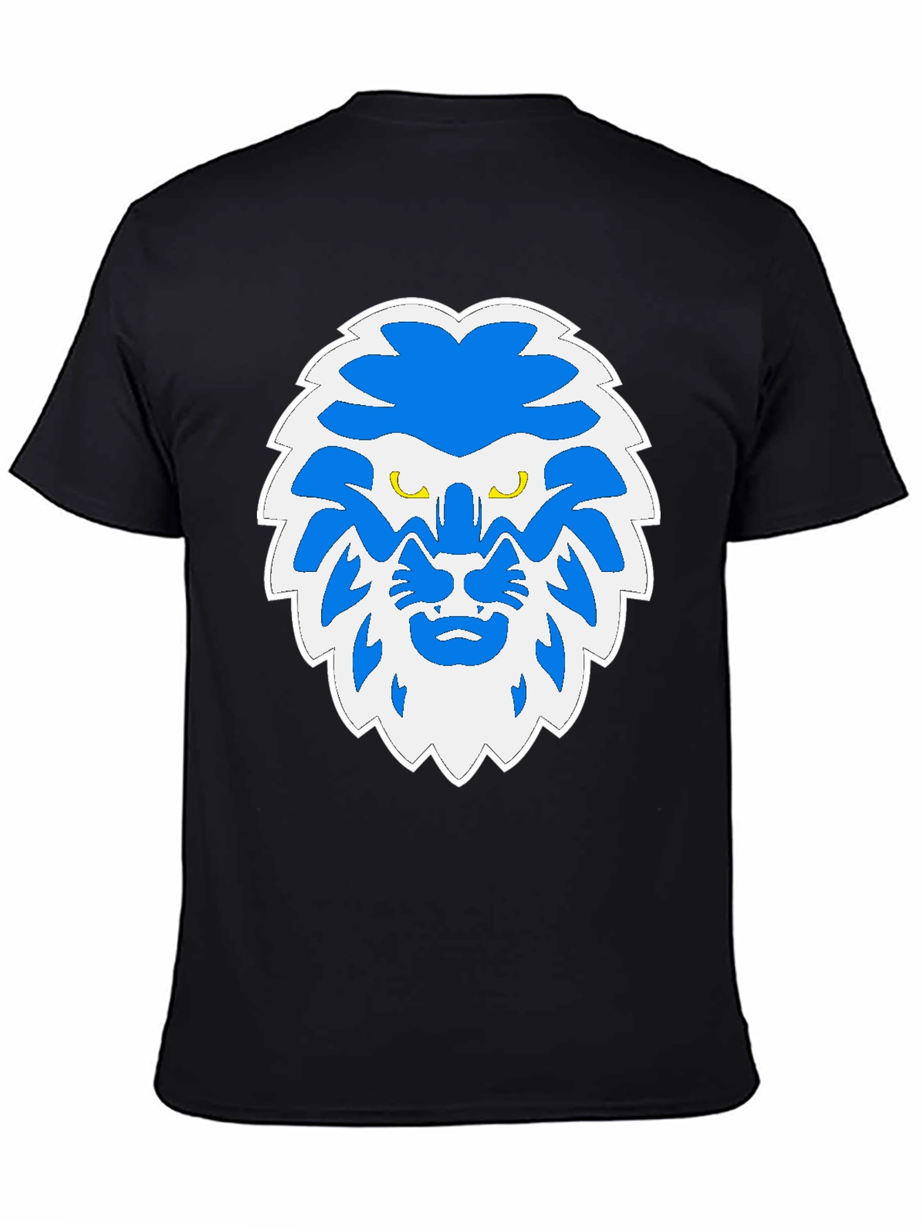 Black Lion Graphic Black T-Shirt view 4