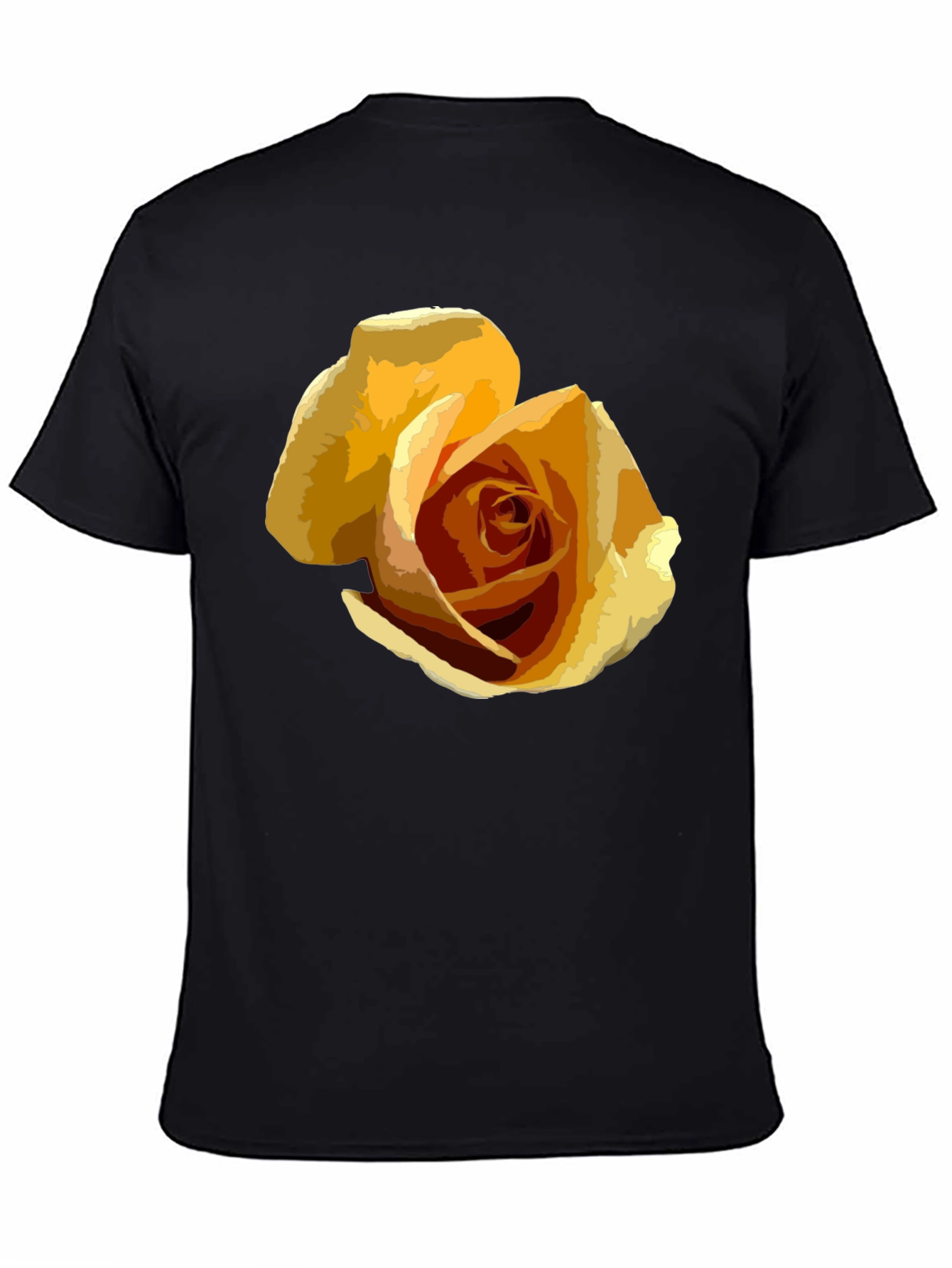 Black Rose Graphic T-Shirt - Modern Artistic Tee view 4
