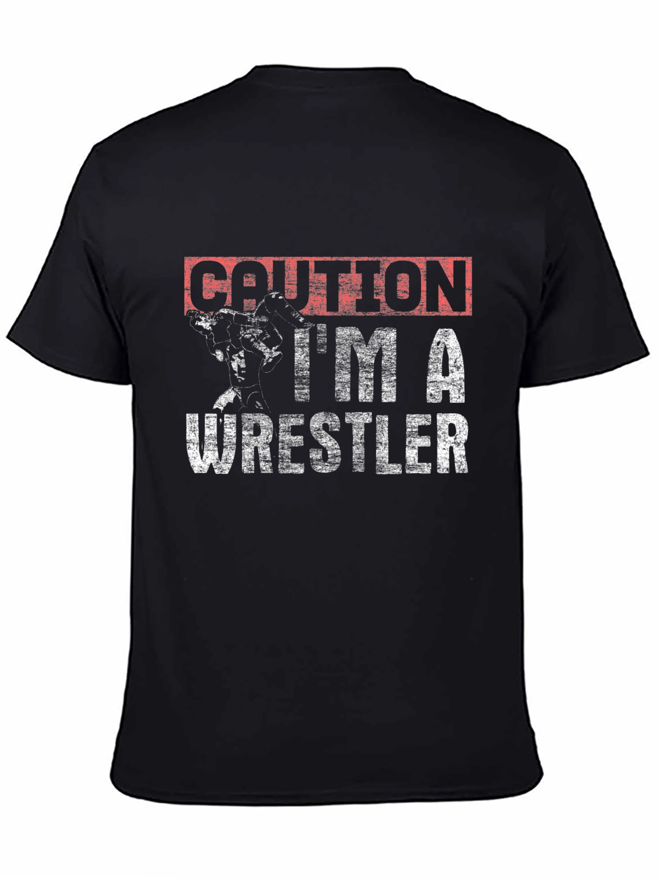 Caution Wrestler Graphic T-Shirt - 4