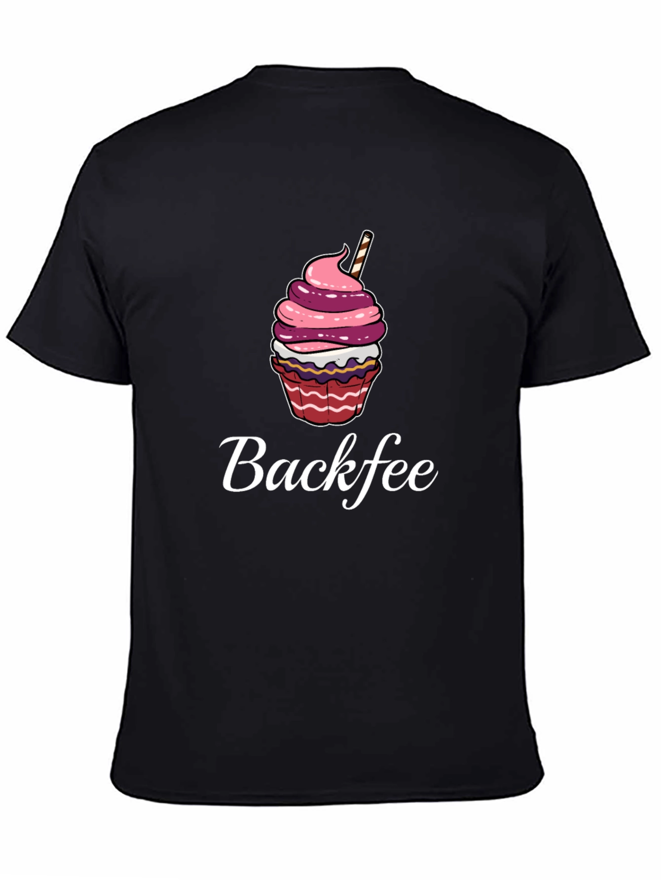 Backfee Cupcake Graphic Tee - Casual Comfort - 4