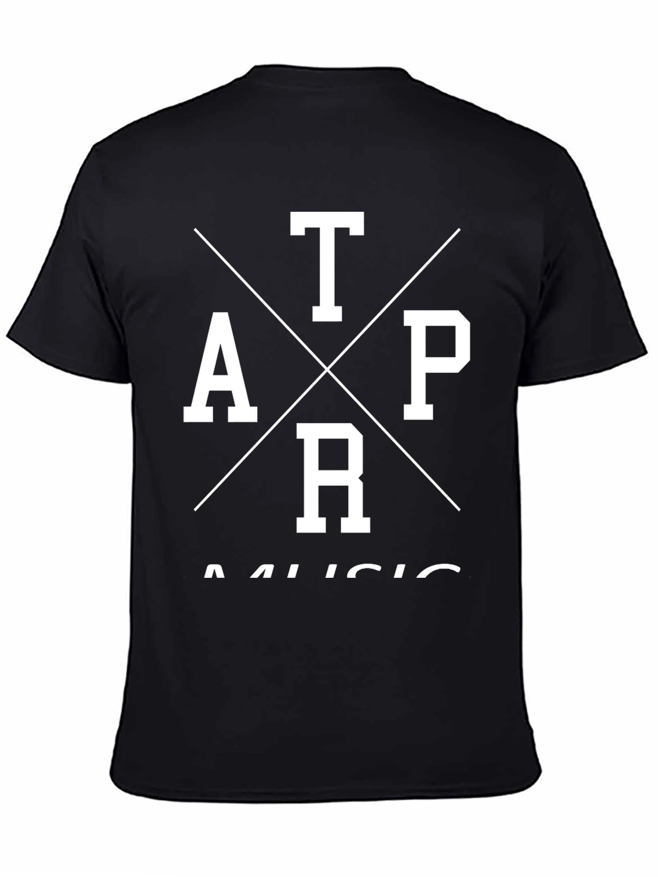 Black TAPR Music Graphic Tee - Men's Black T-Shirt view 4