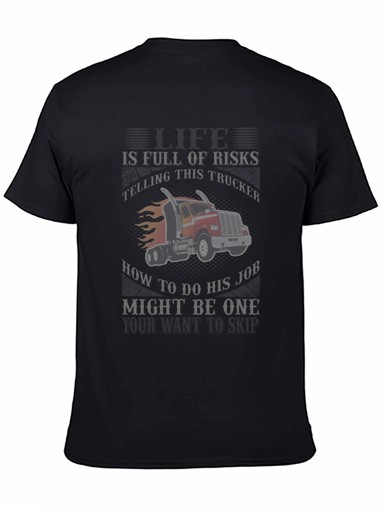 Black Trucker T-Shirt - Risky Business view 4