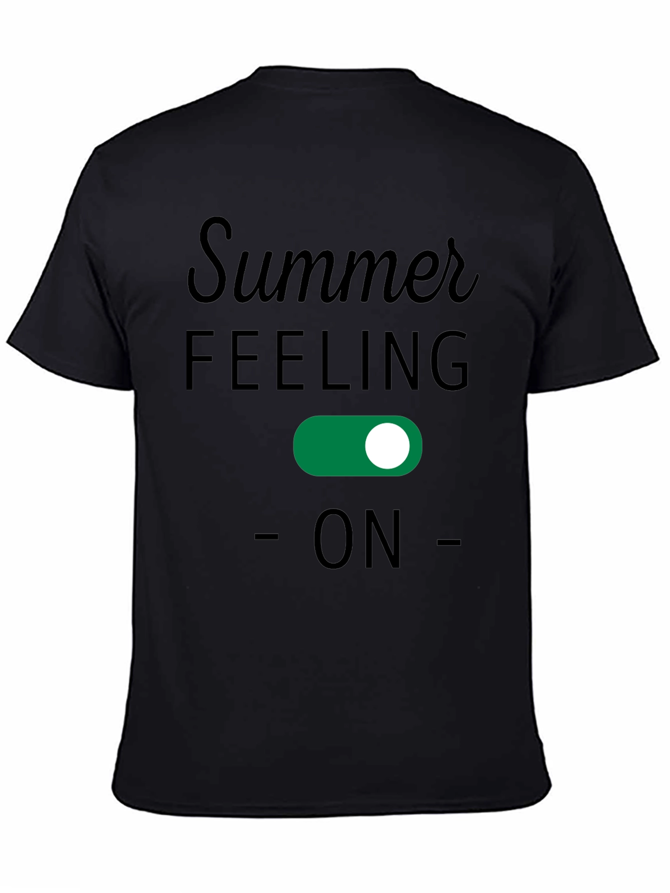 Black Summer Feeling On T-Shirt view 4