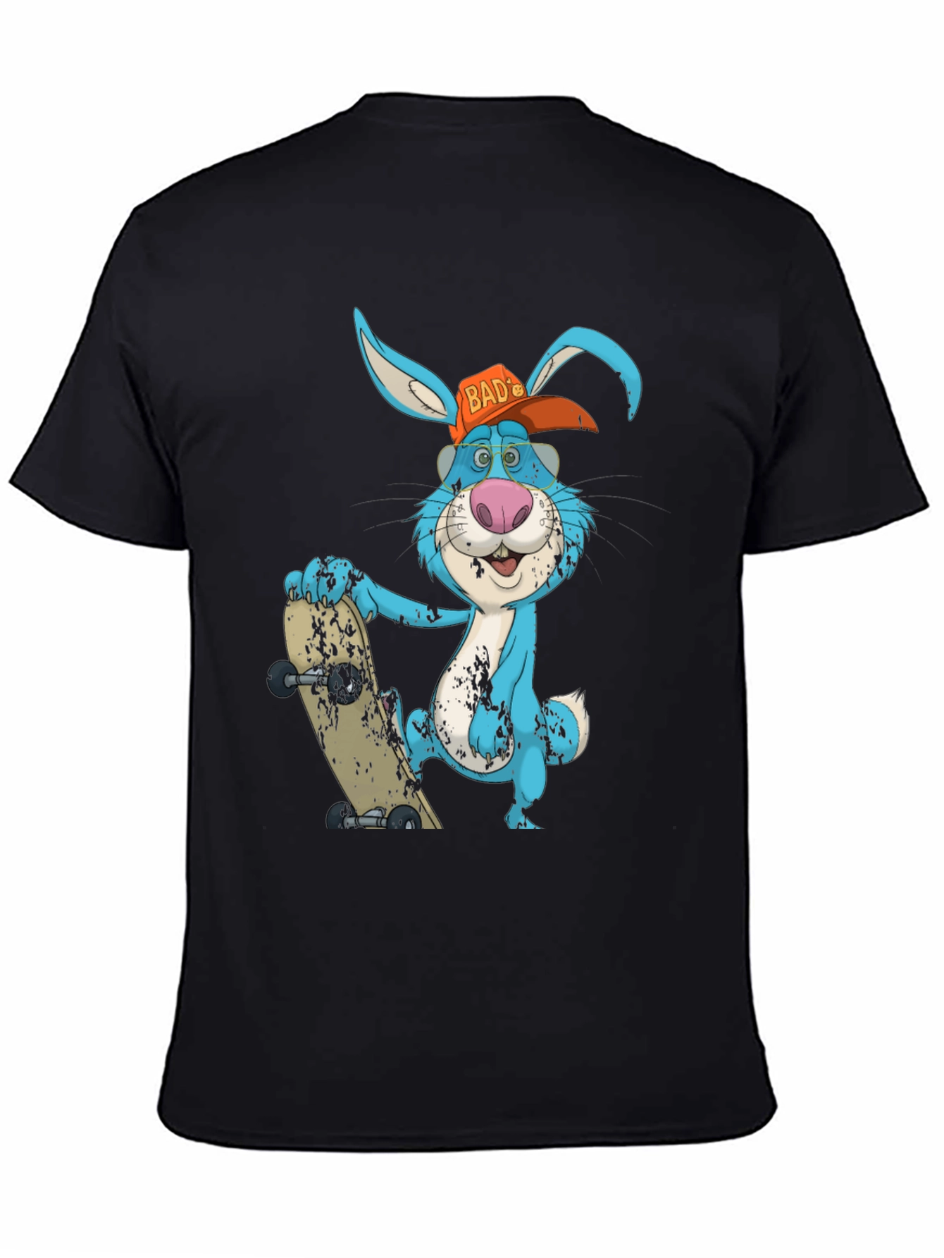 Black Bad Bunny Skater T-Shirt view 4