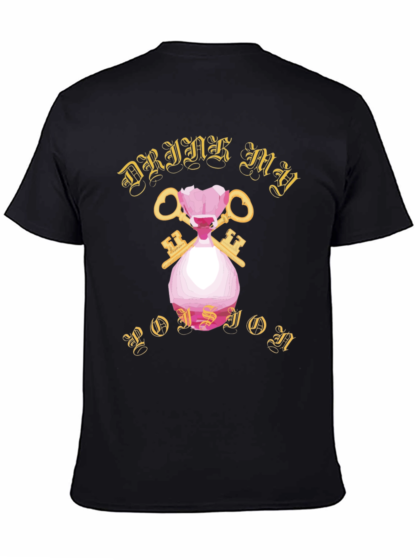 Black Drink My Poison Graphic T-Shirt view 4