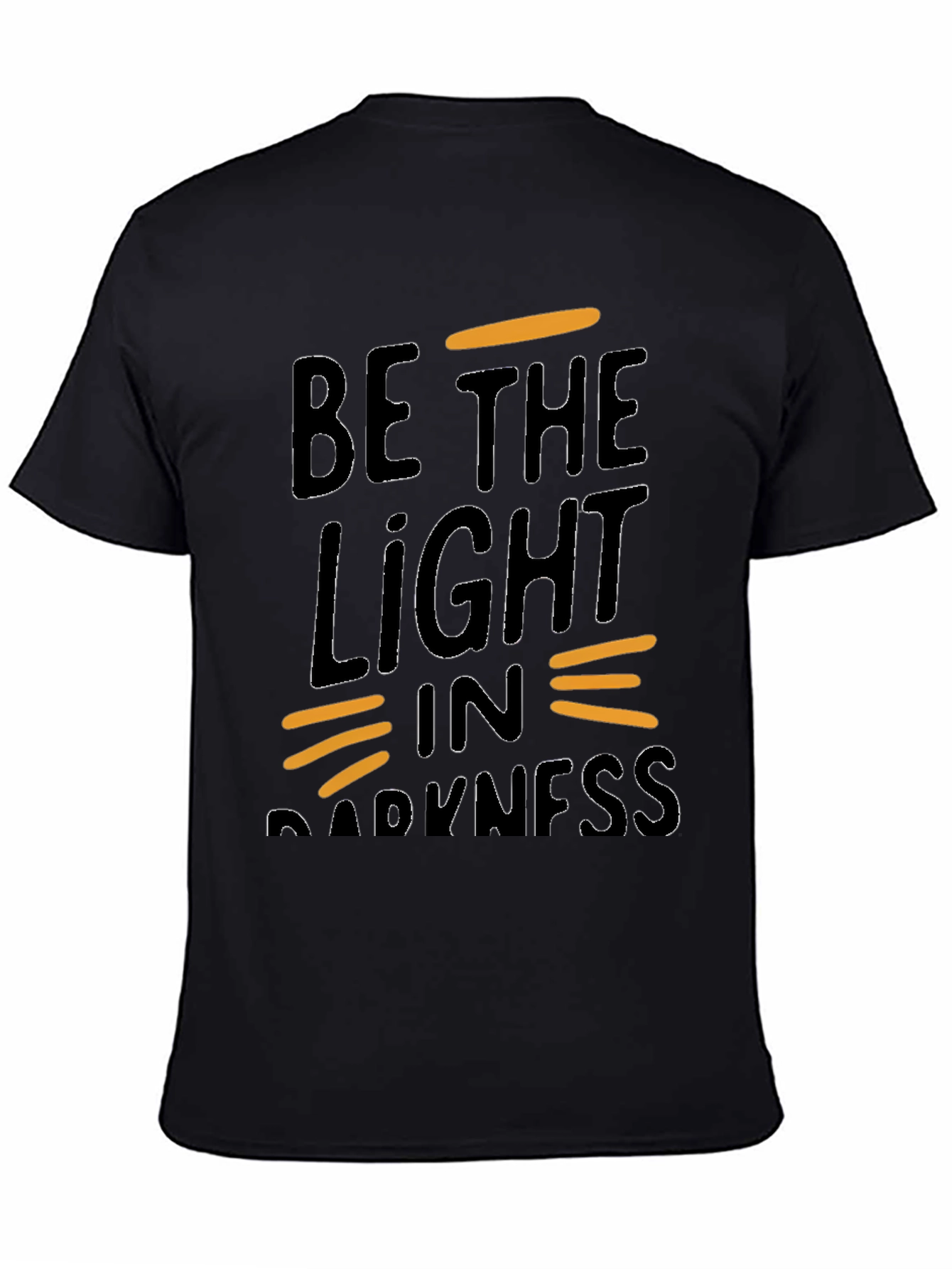 Black Be the Light in Darkness Graphic Tee view 4