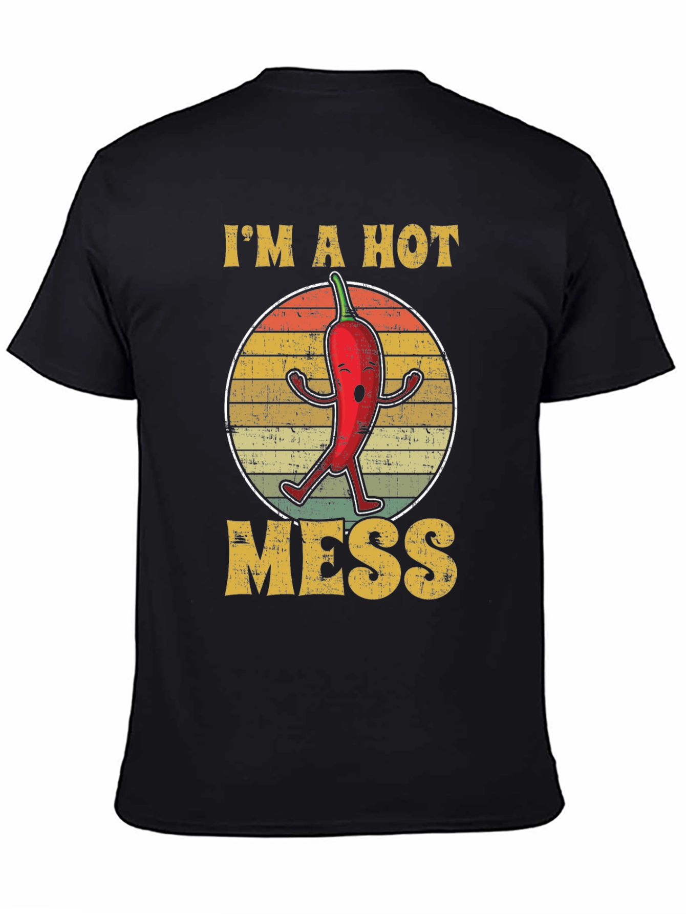 Black I'm A Hot Mess Graphic T-Shirt view 4