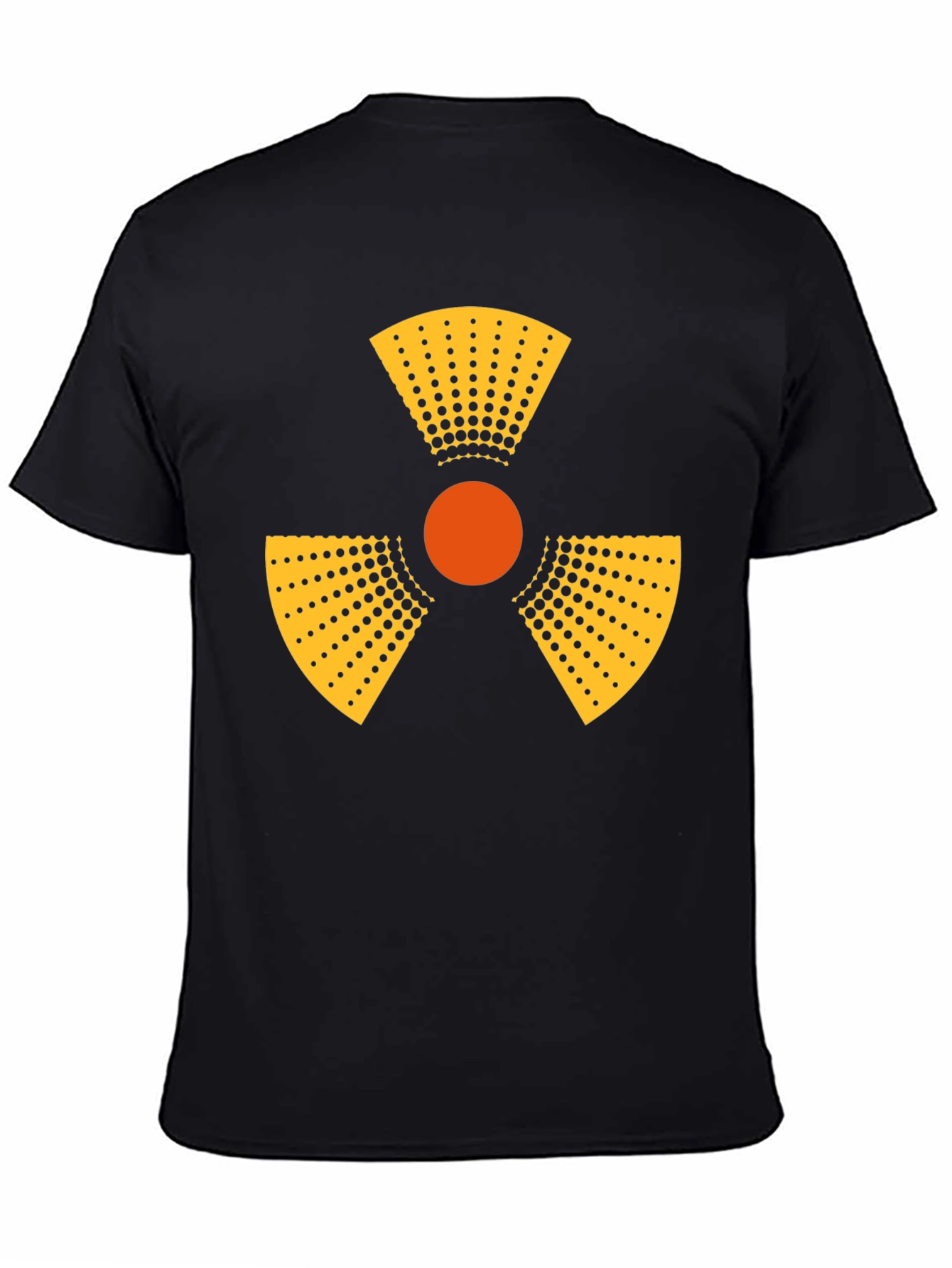 Black Radioactive Symbol Graphic Tee - Mens Black T-Shirt view 4