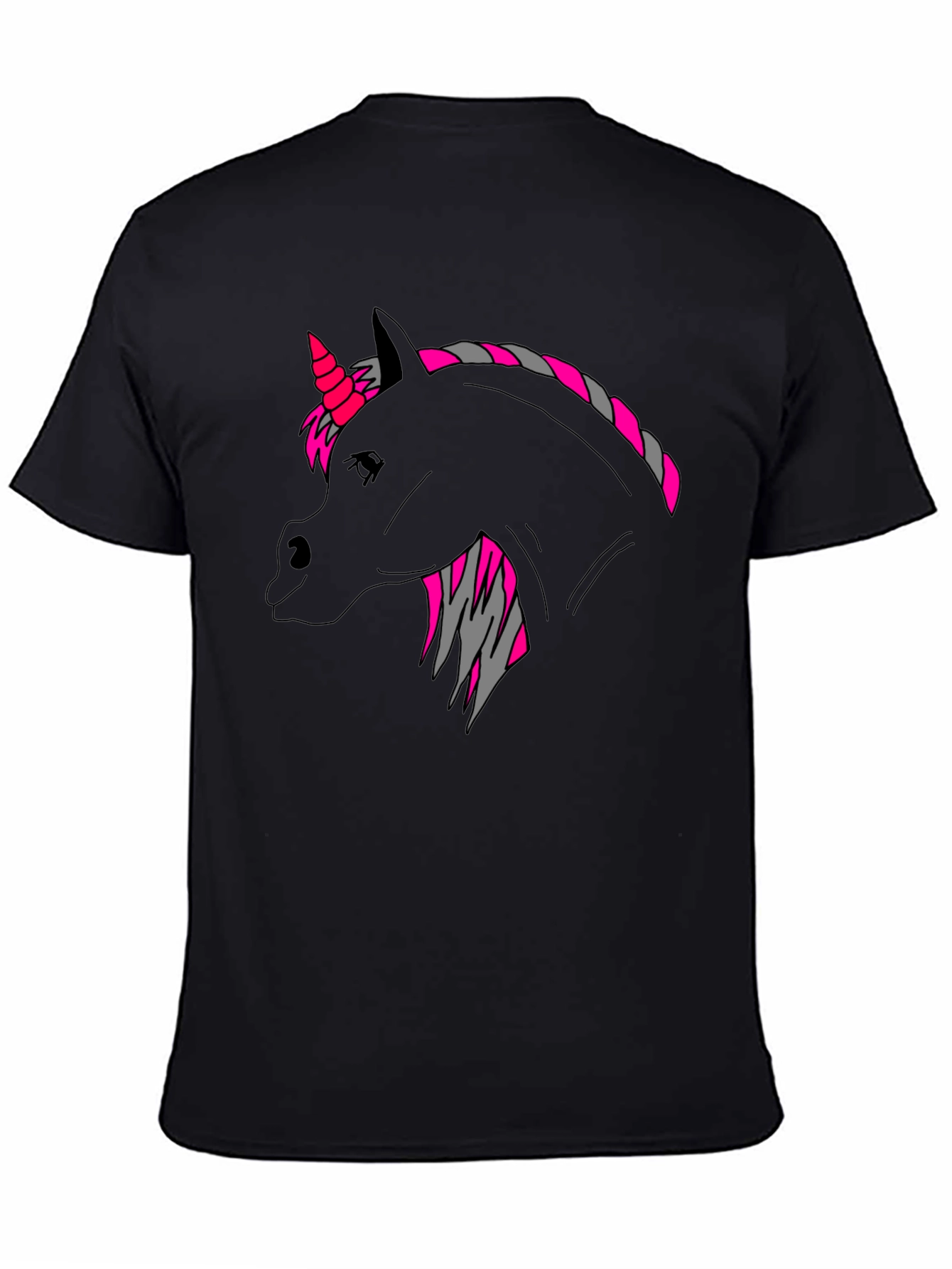 Black Unicorn Graphic T-Shirt - Unique Style view 4