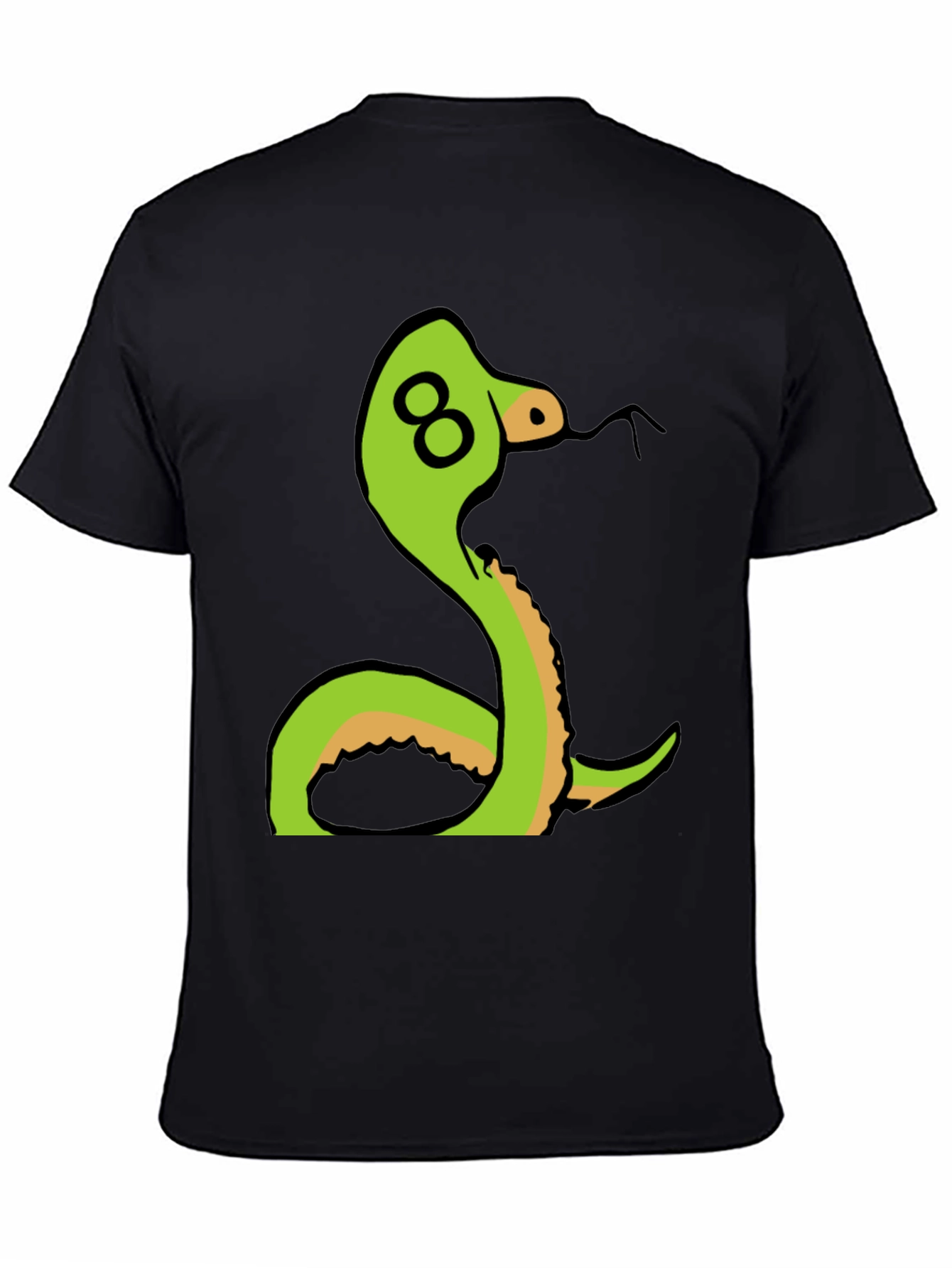 Black Snake Graphic T-Shirt - Unique Design view 4