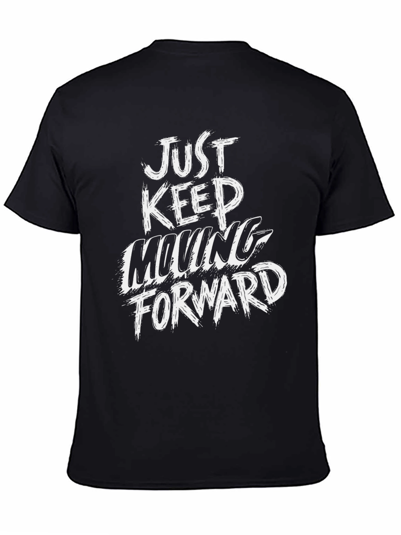 Black Just Keep Moving Forward Graphic Tee view 4