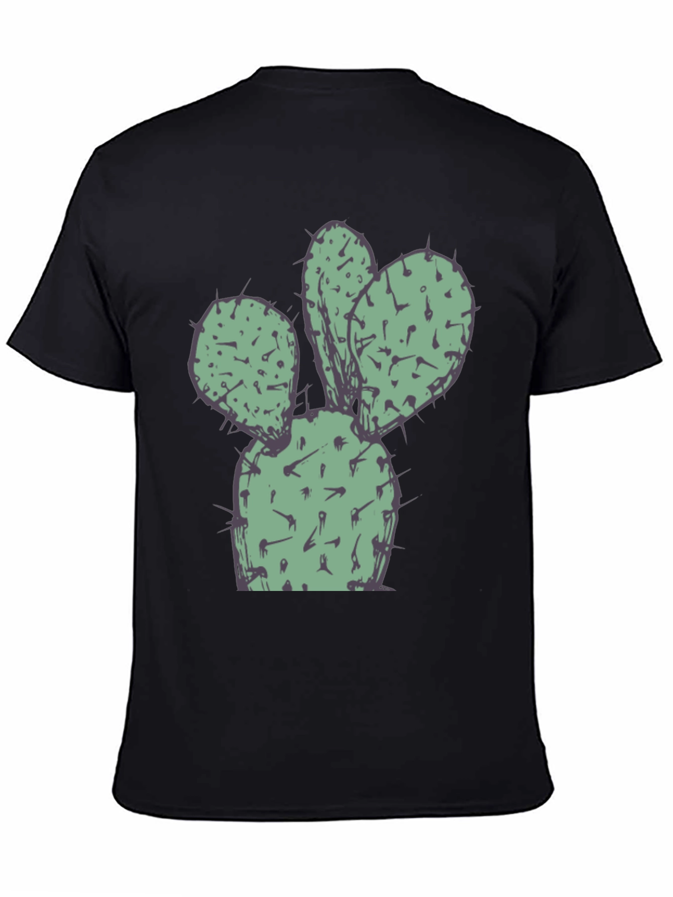 Black Cactus Graphic Tee - Soft & Stylish! view 4