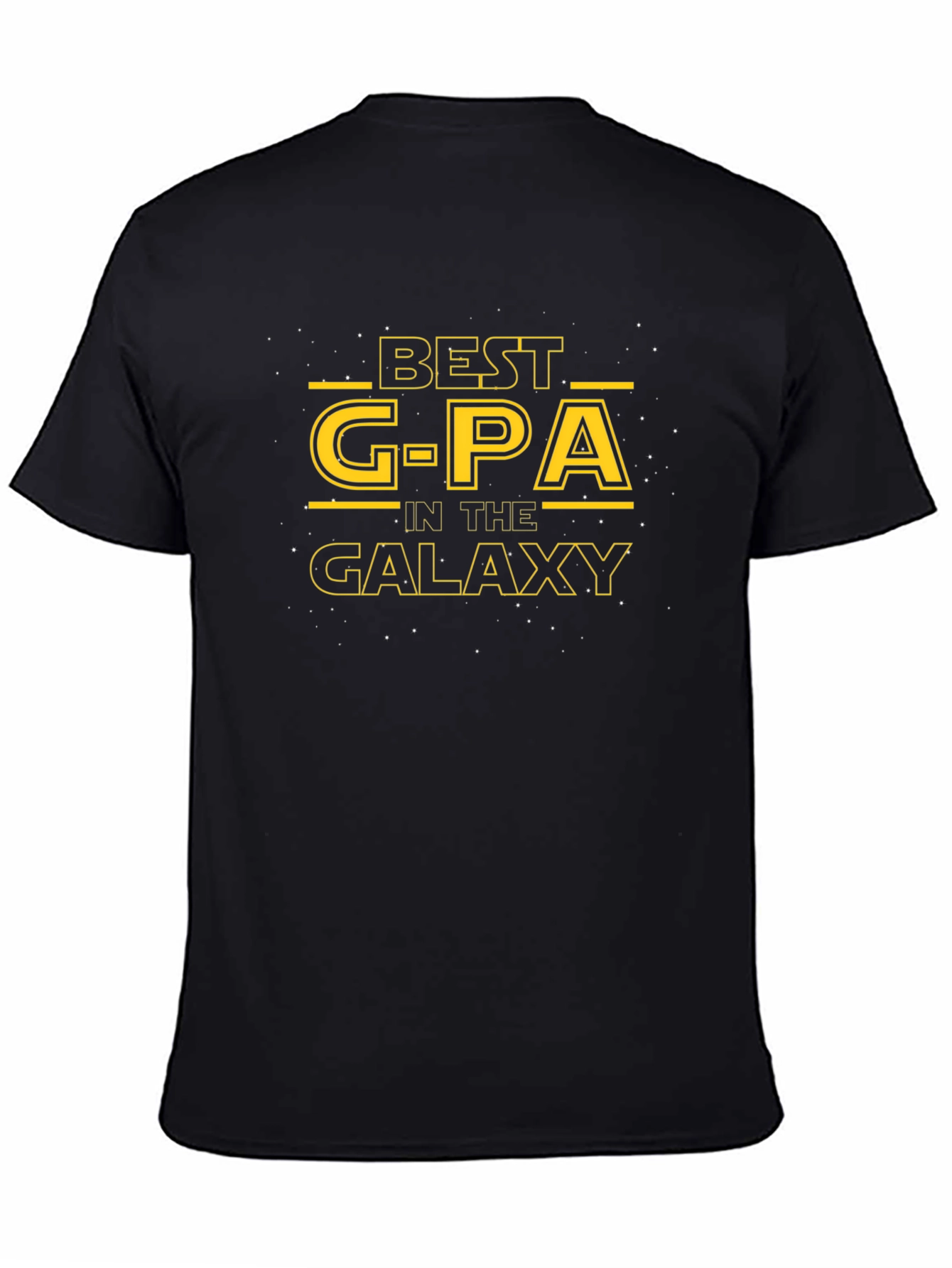 Black Best G-PA in the Galaxy Black T-Shirt view 4