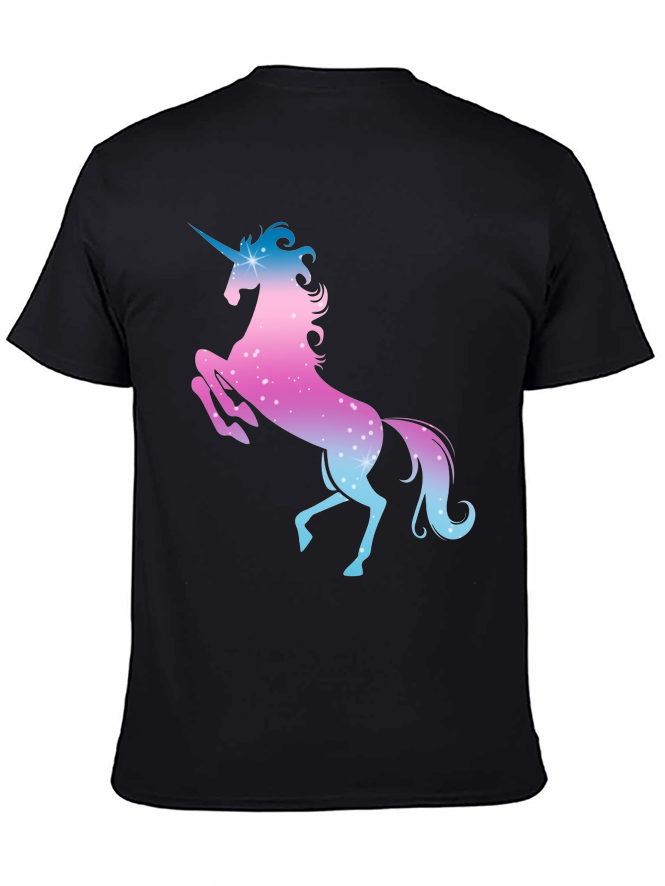 Black Unicorn Graphic Tee - Magical Design view 4