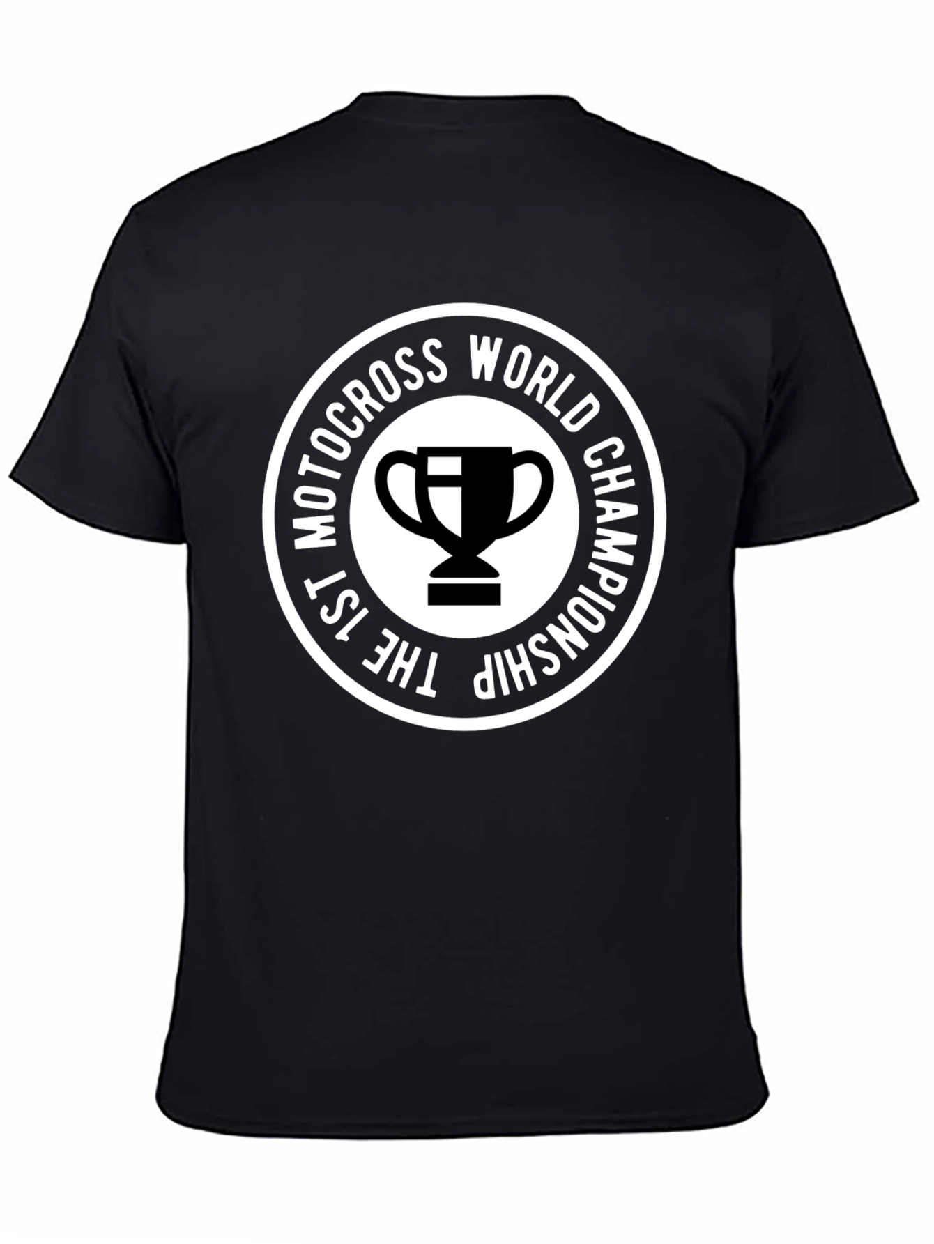 Motocross World Championship Black Graphic T-Shirt - 4