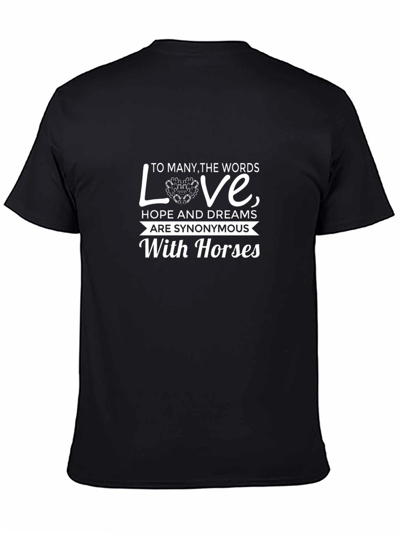 Black Horse Lover T-Shirt: Love, Hope & Dreams Tee view 4