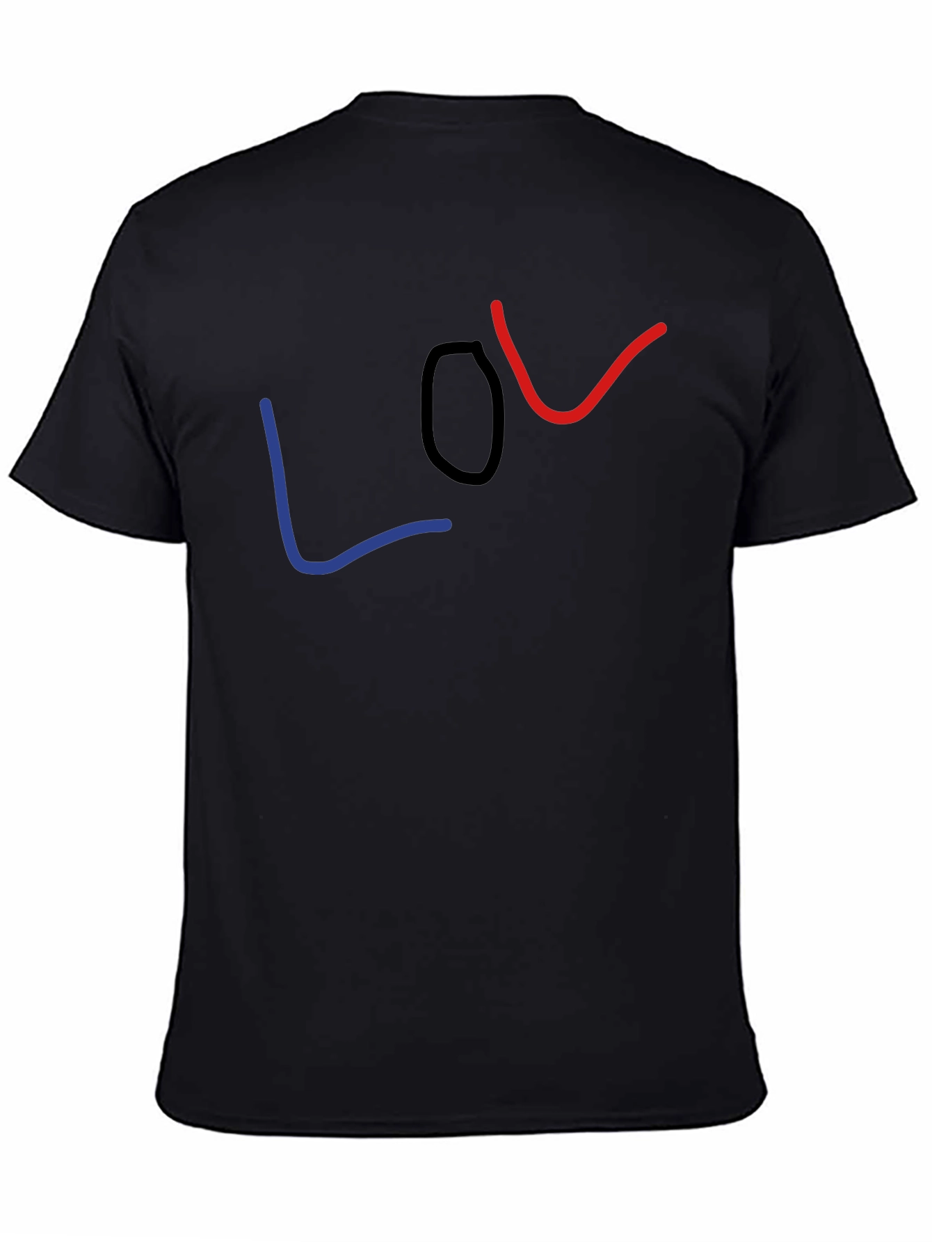 Black LOL Graphic Tee - Casual Black T-Shirt view 4