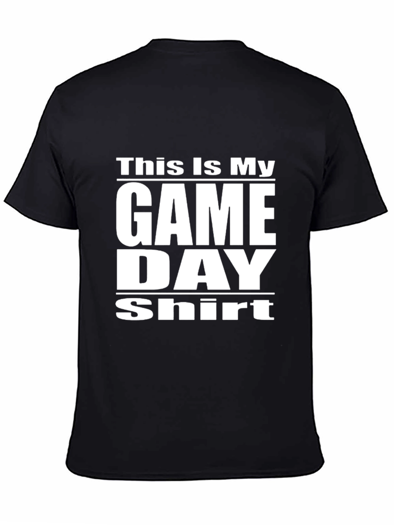 Black Game Day Shirt - Black Graphic Tee view 4