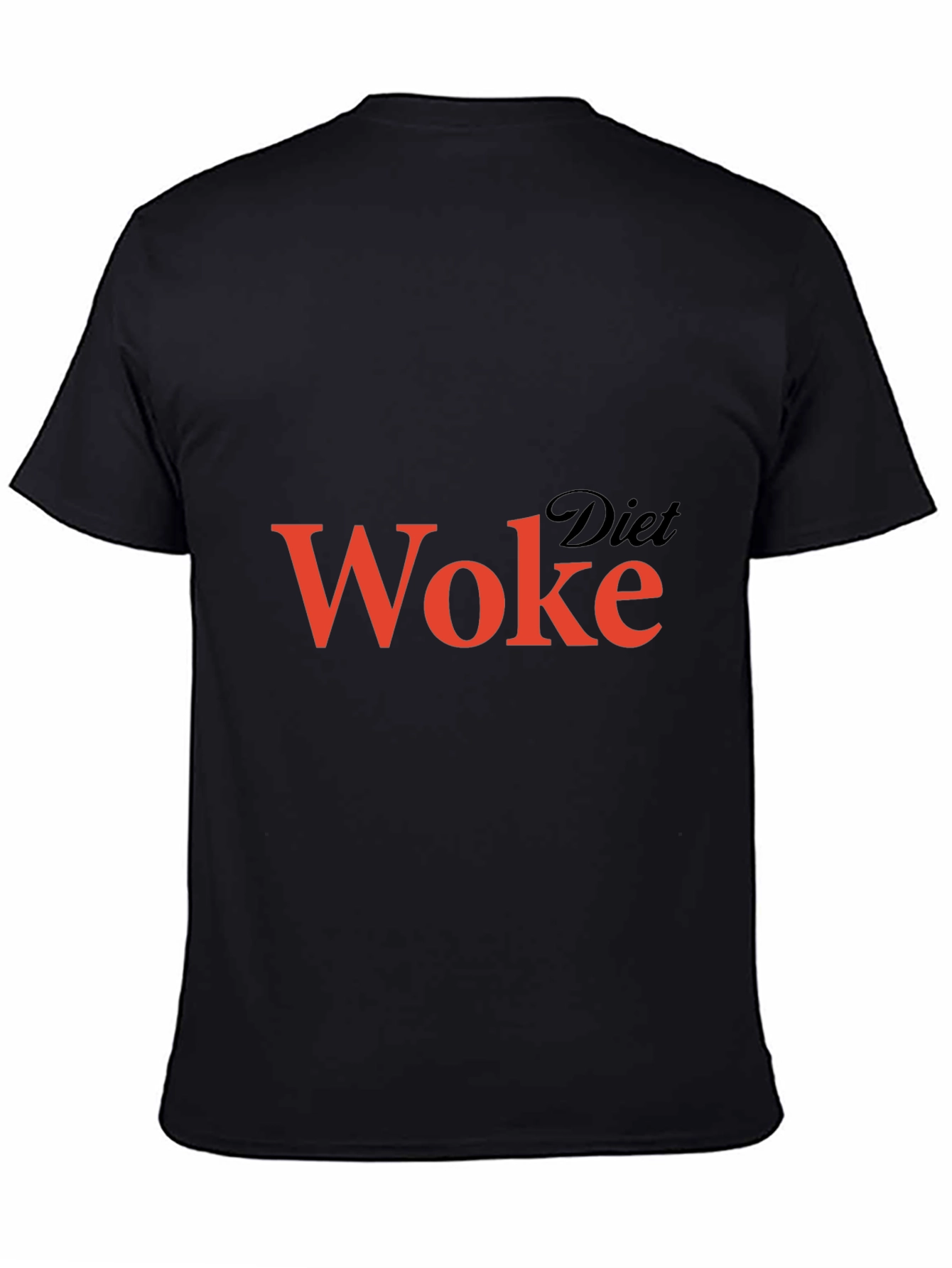 Black Diet Woke Graphic T-Shirt - Black view 4