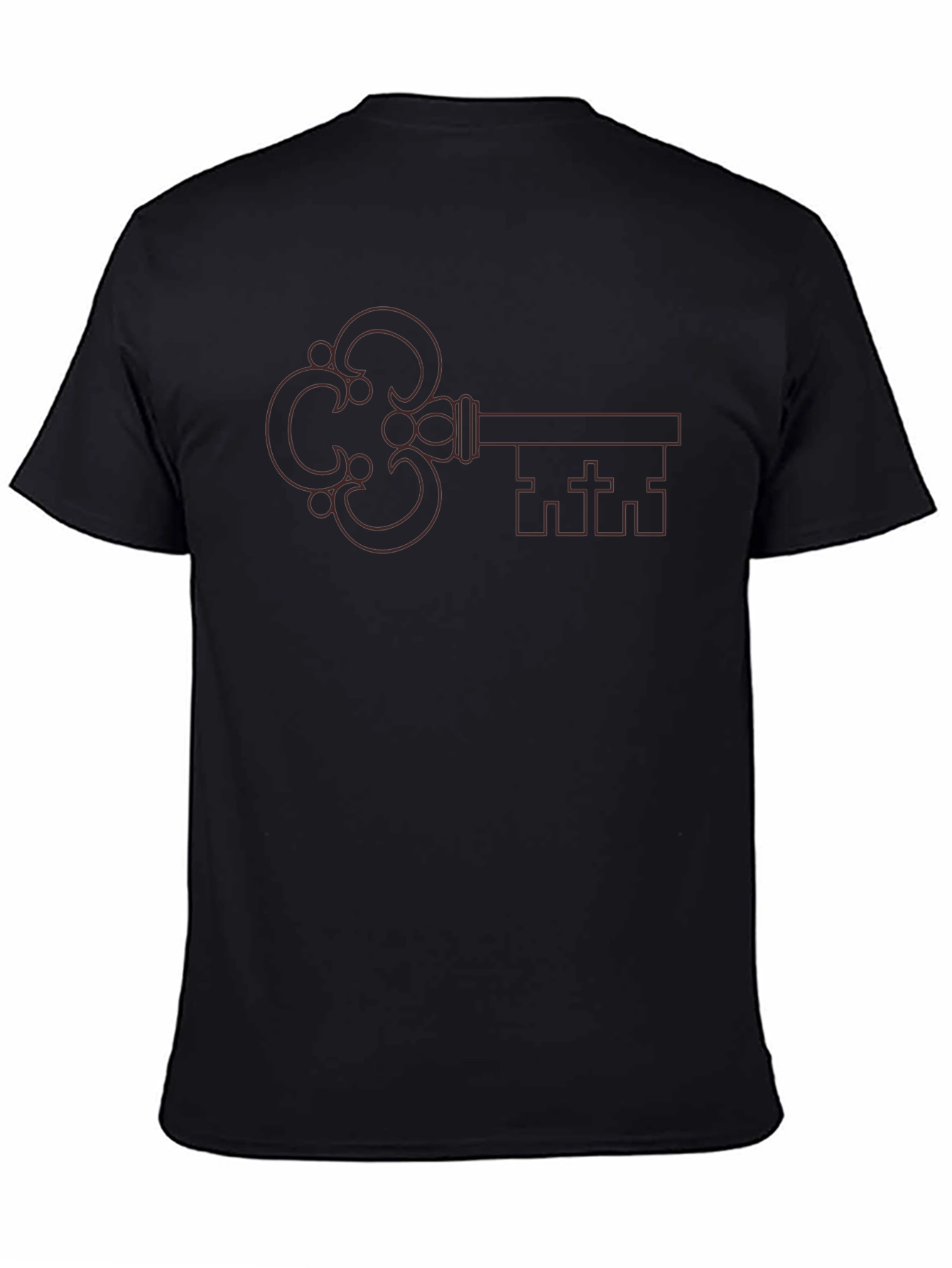 Black Key Graphic Black T-Shirt view 4
