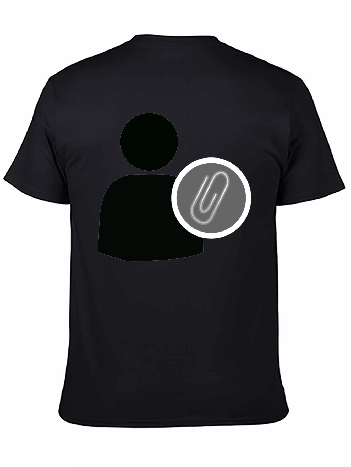 Statement Black Tee - Profile Attachment Design - 4
