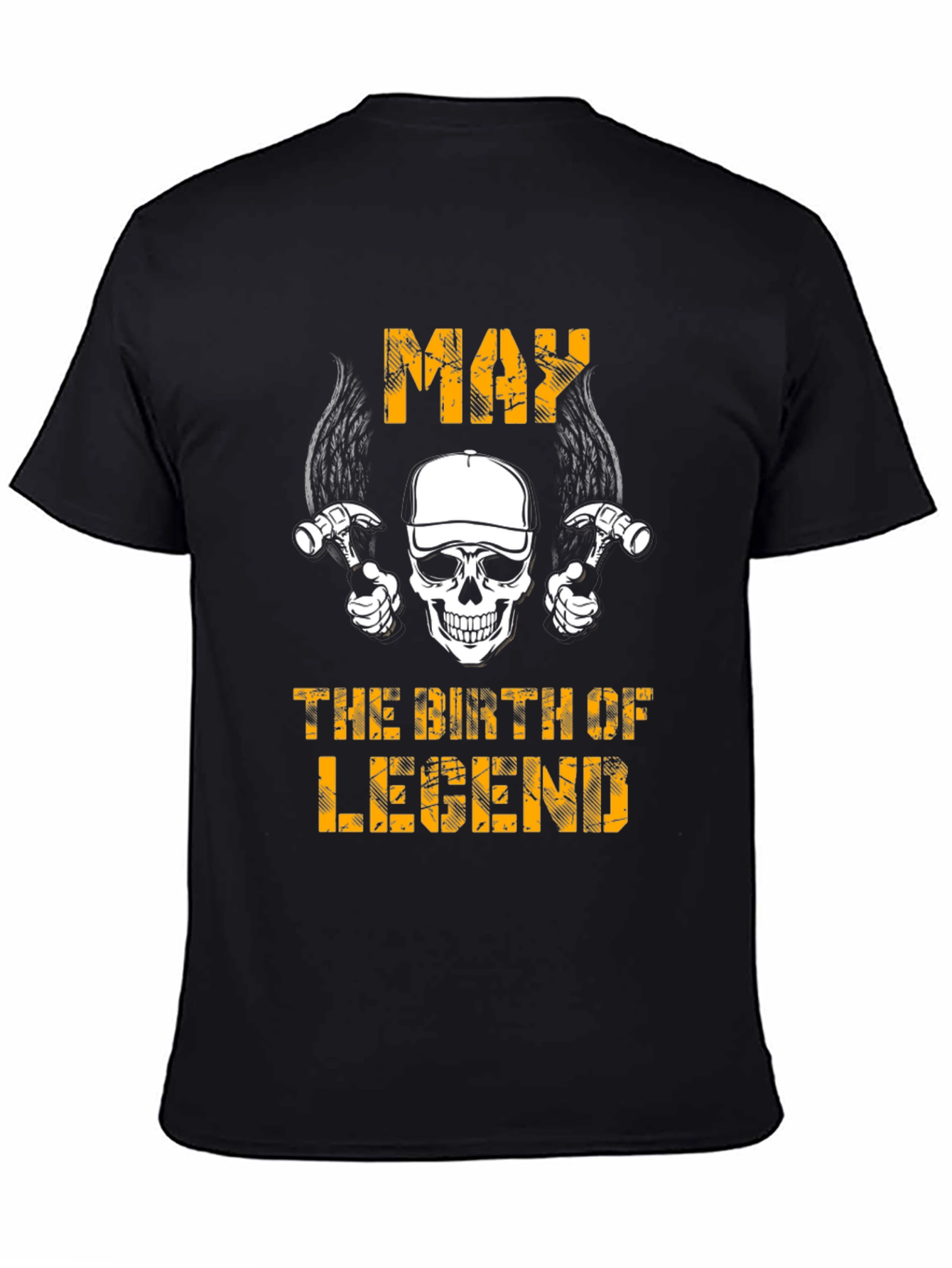 Black May Birth of Legends Graphic T-Shirt view 4