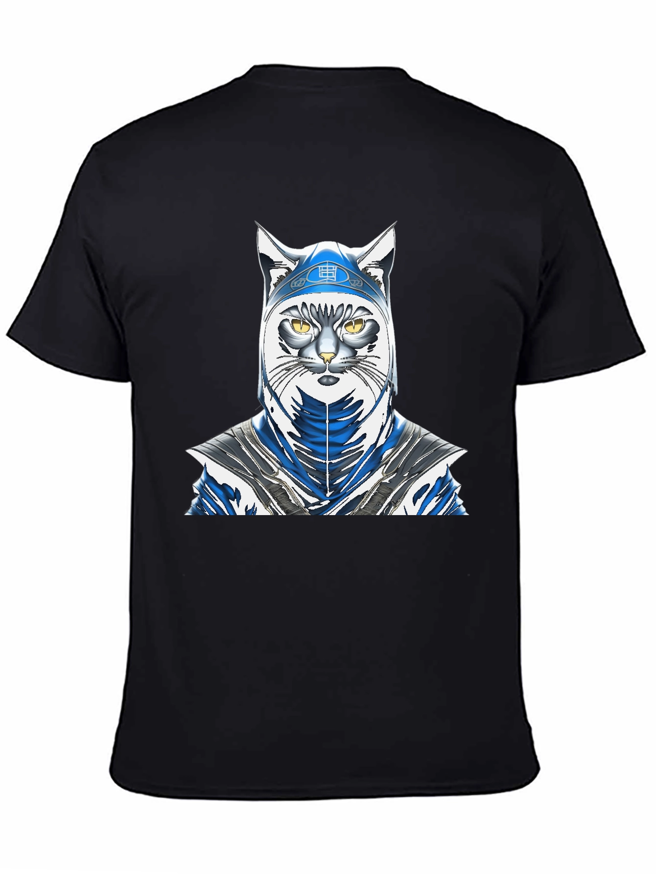Black Ninja Cat Graphic Tee - Stylish & Unique Design view 4