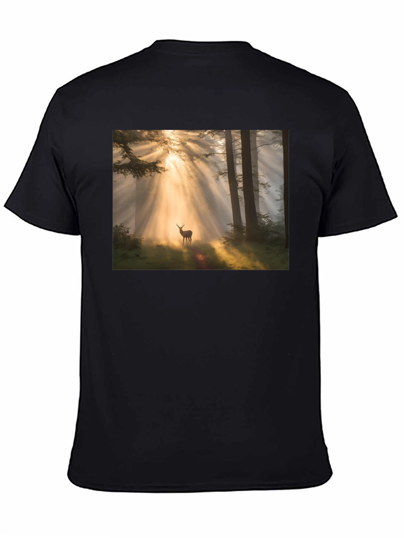 Black Forest Deer T-Shirt - Nature Lover Tee view 4