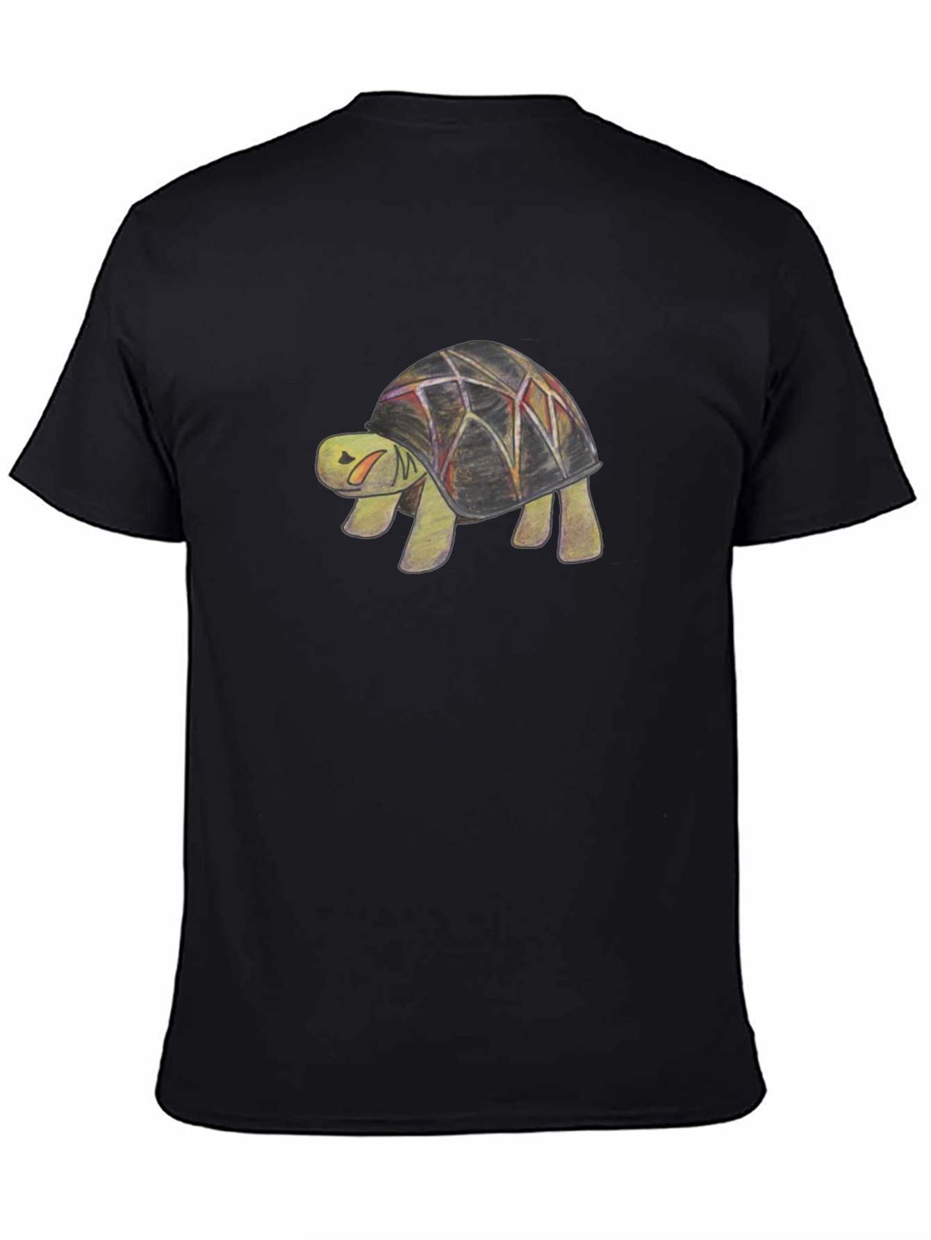 Black Turtle Graphic Print Black T-Shirt view 4