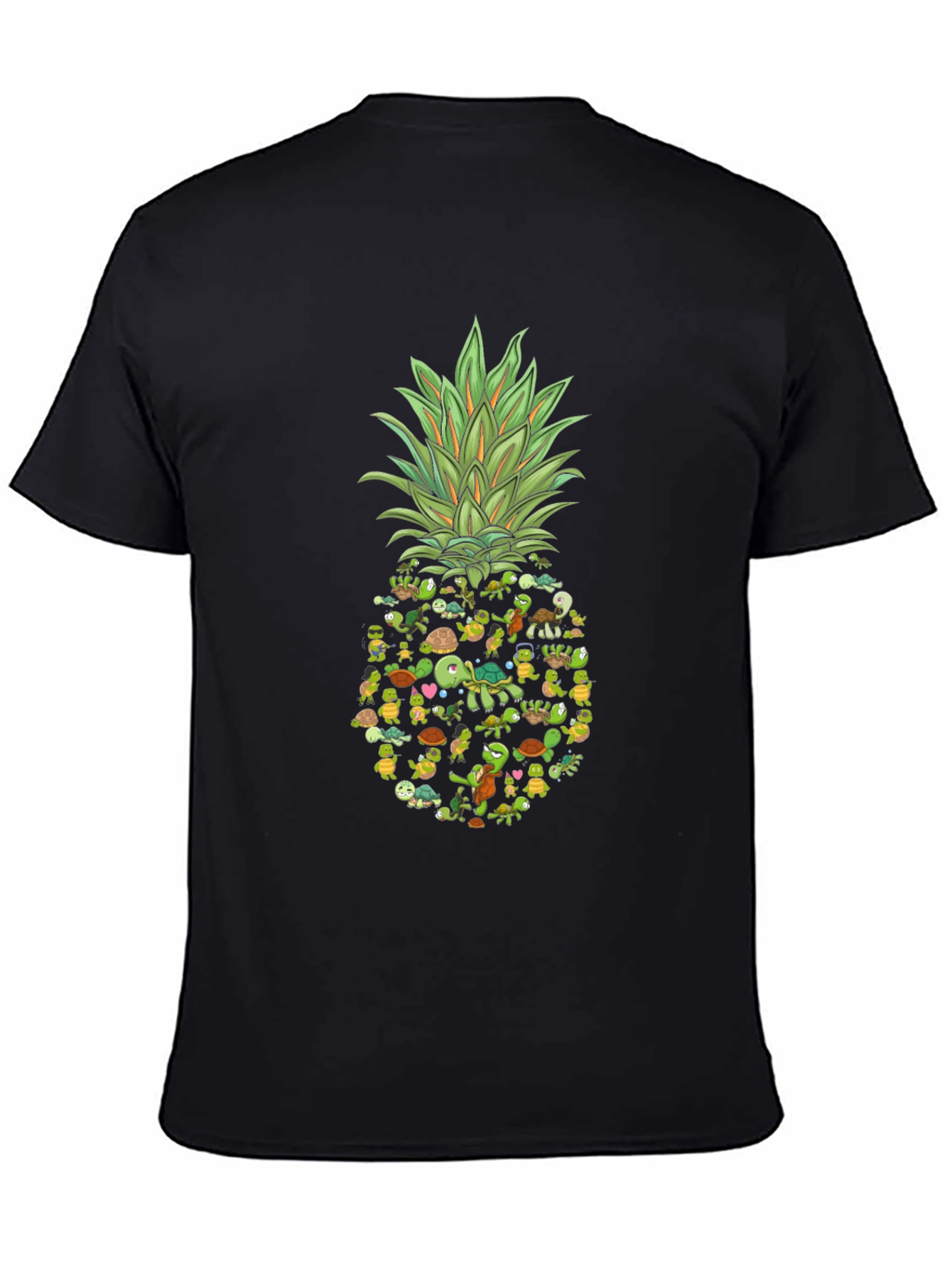 Black Turtle Pineapple Graphic Tee view 4