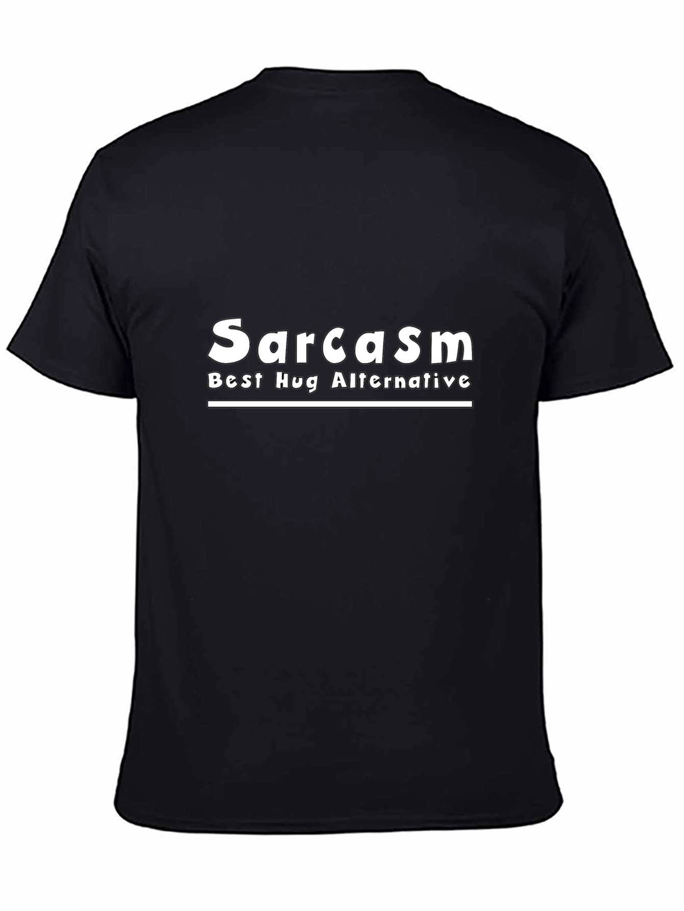 Black Sarcasm Best Hug Alternative Black T-Shirt view 4