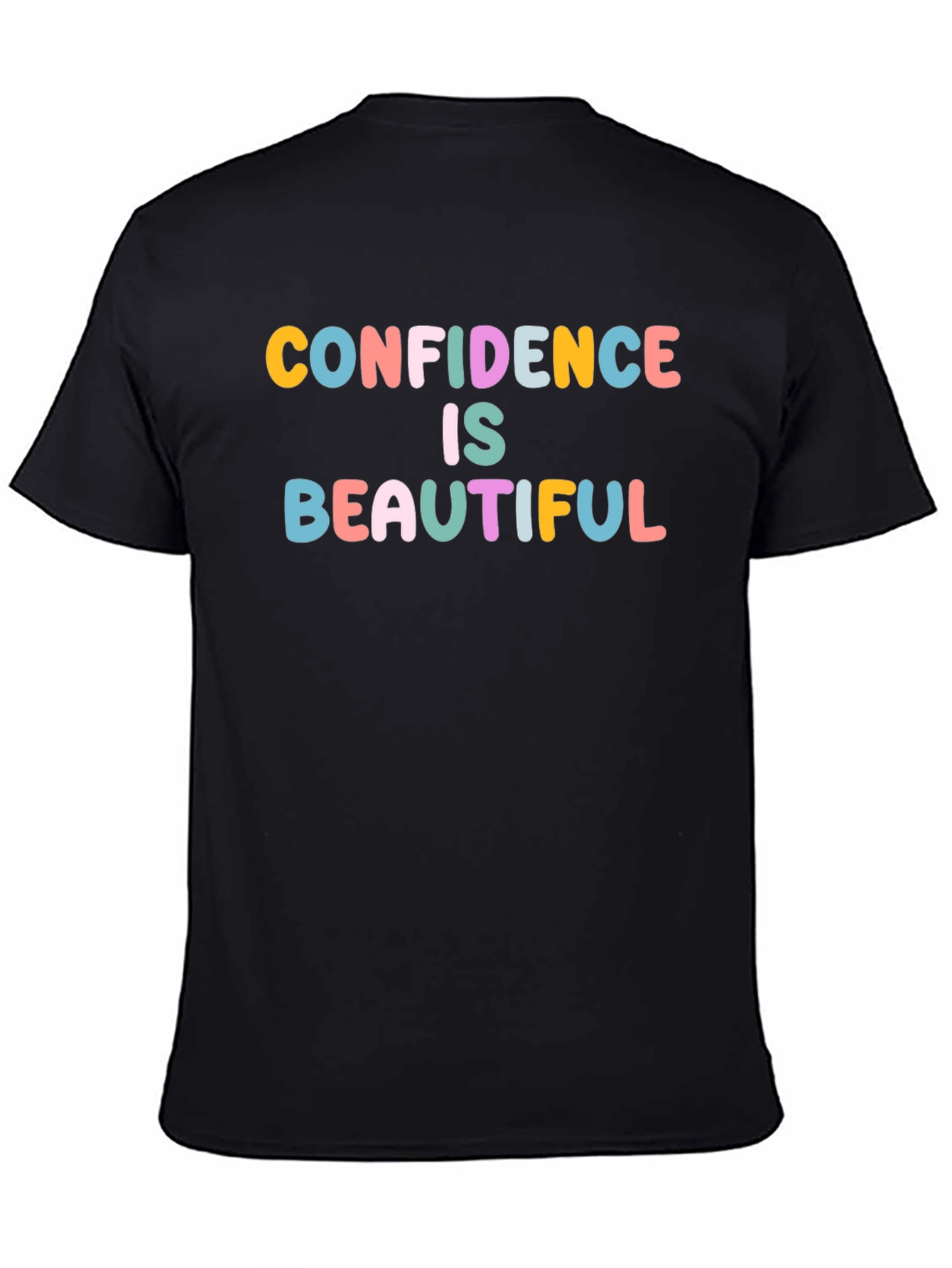Black Confidence Is Beautiful Graphic Tee - Stylish Unisex Fit view 4