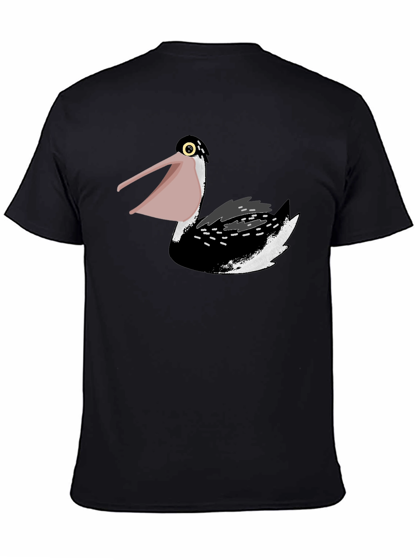 Black Pelican Graphic Tee - Black Cotton Comfort view 4