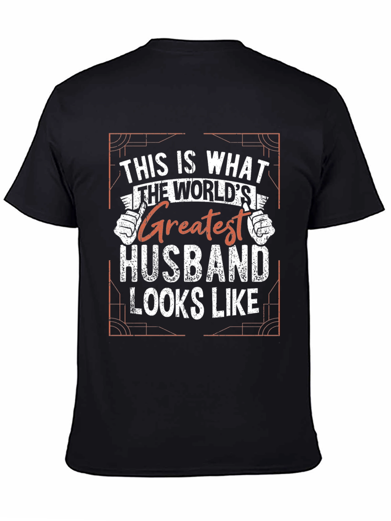 Black Greatest Husband Graphic Tee - Black view 4