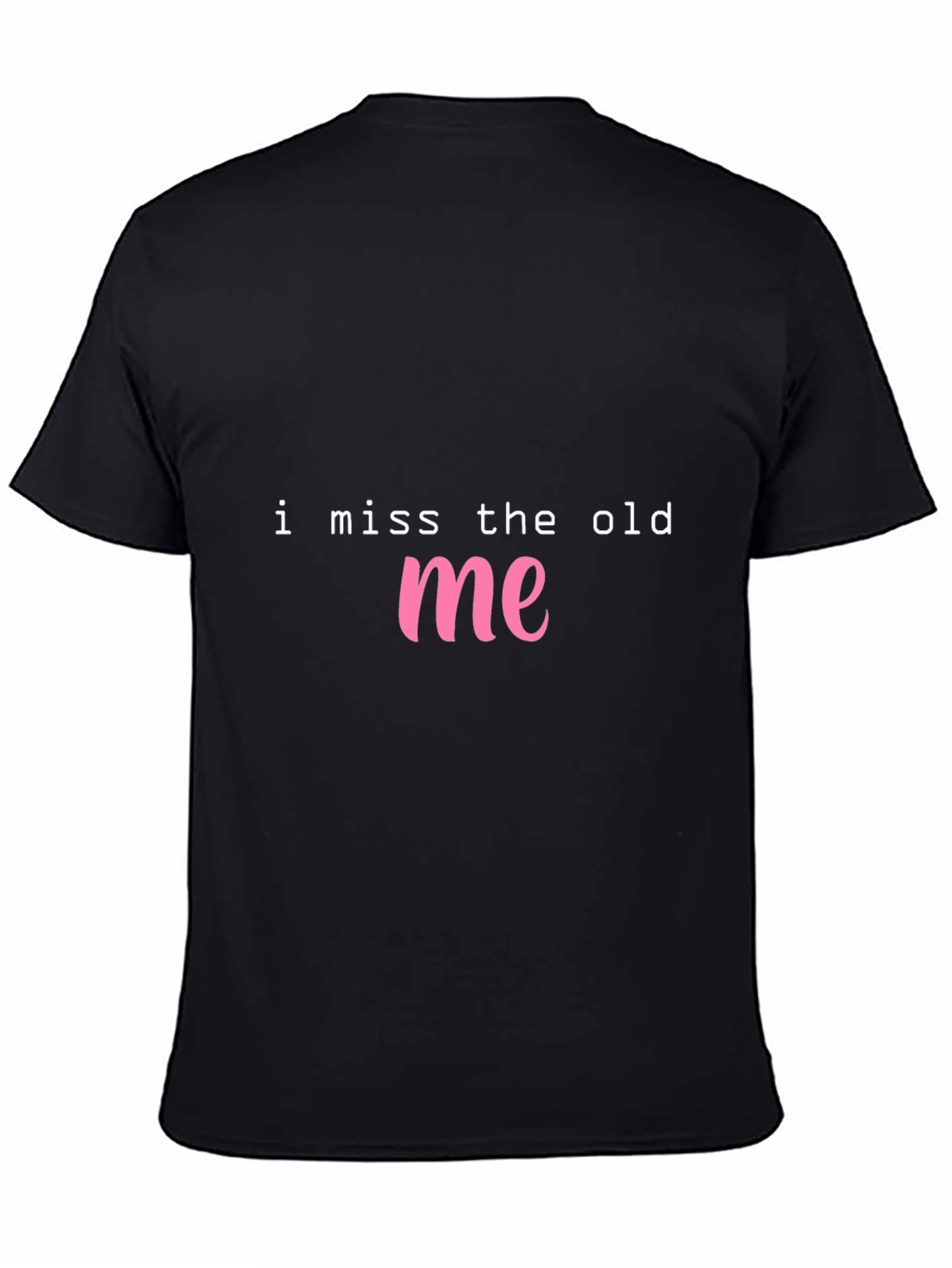 Black I Miss The Old Me Graphic T-Shirt - Black view 4