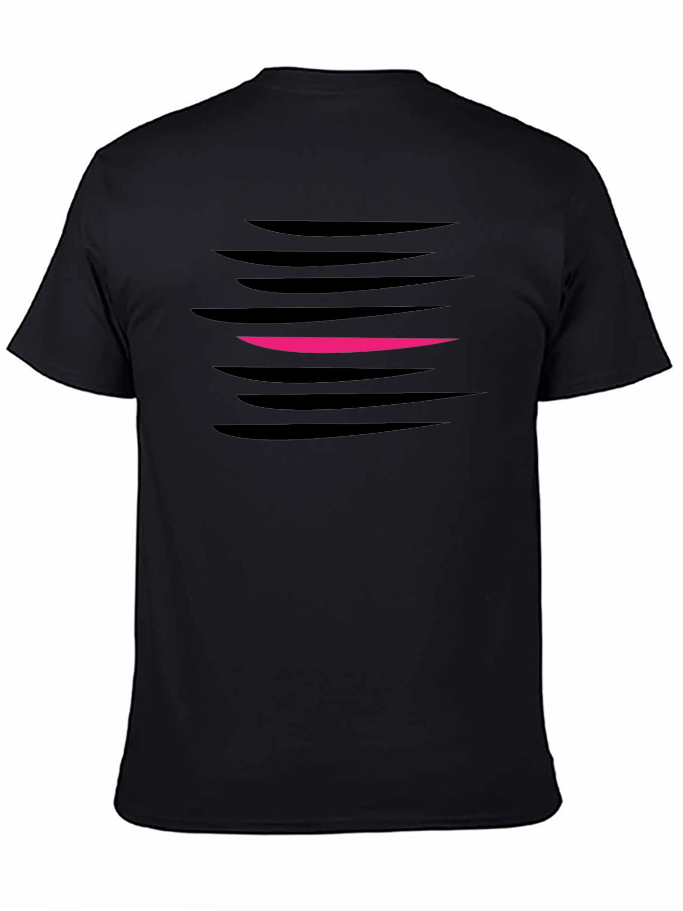 Black Abstract Graphic T-Shirt - Modern Men's Tee view 4