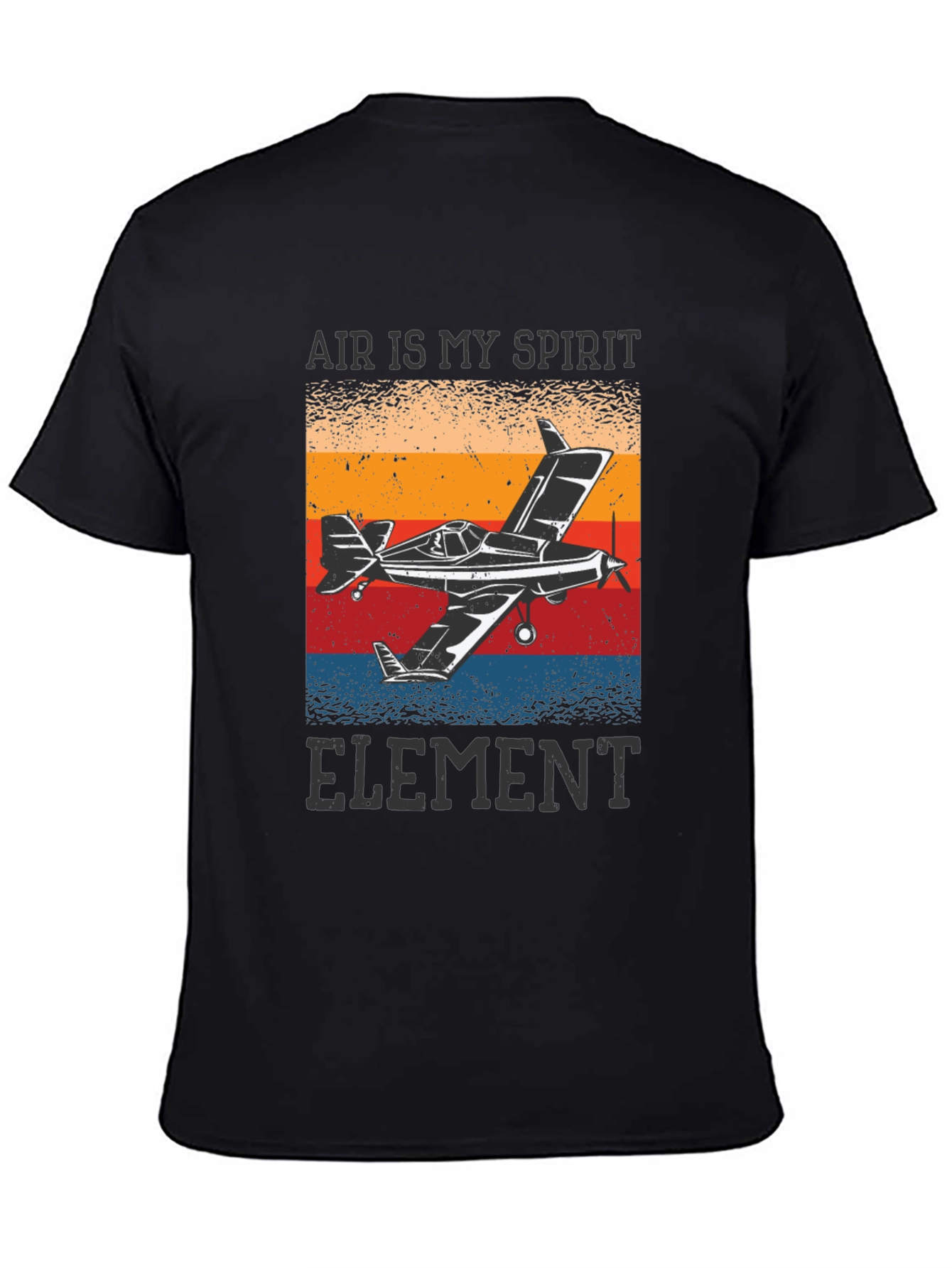 Black Air is My Spirit Element Graphic T-Shirt view 4