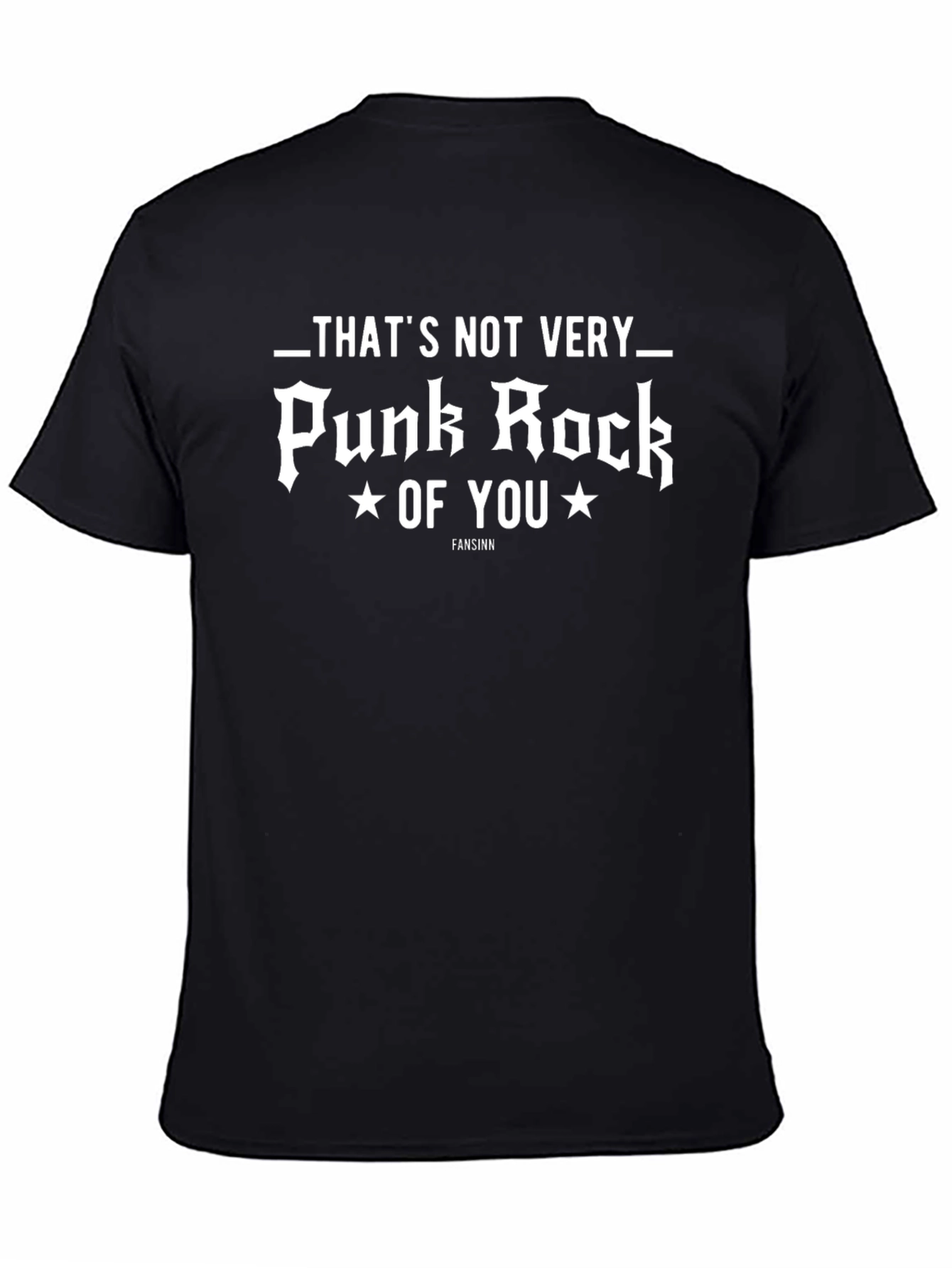 Black Punk Rock Graphic Tee - That's Not Very Punk Rock of You view 4