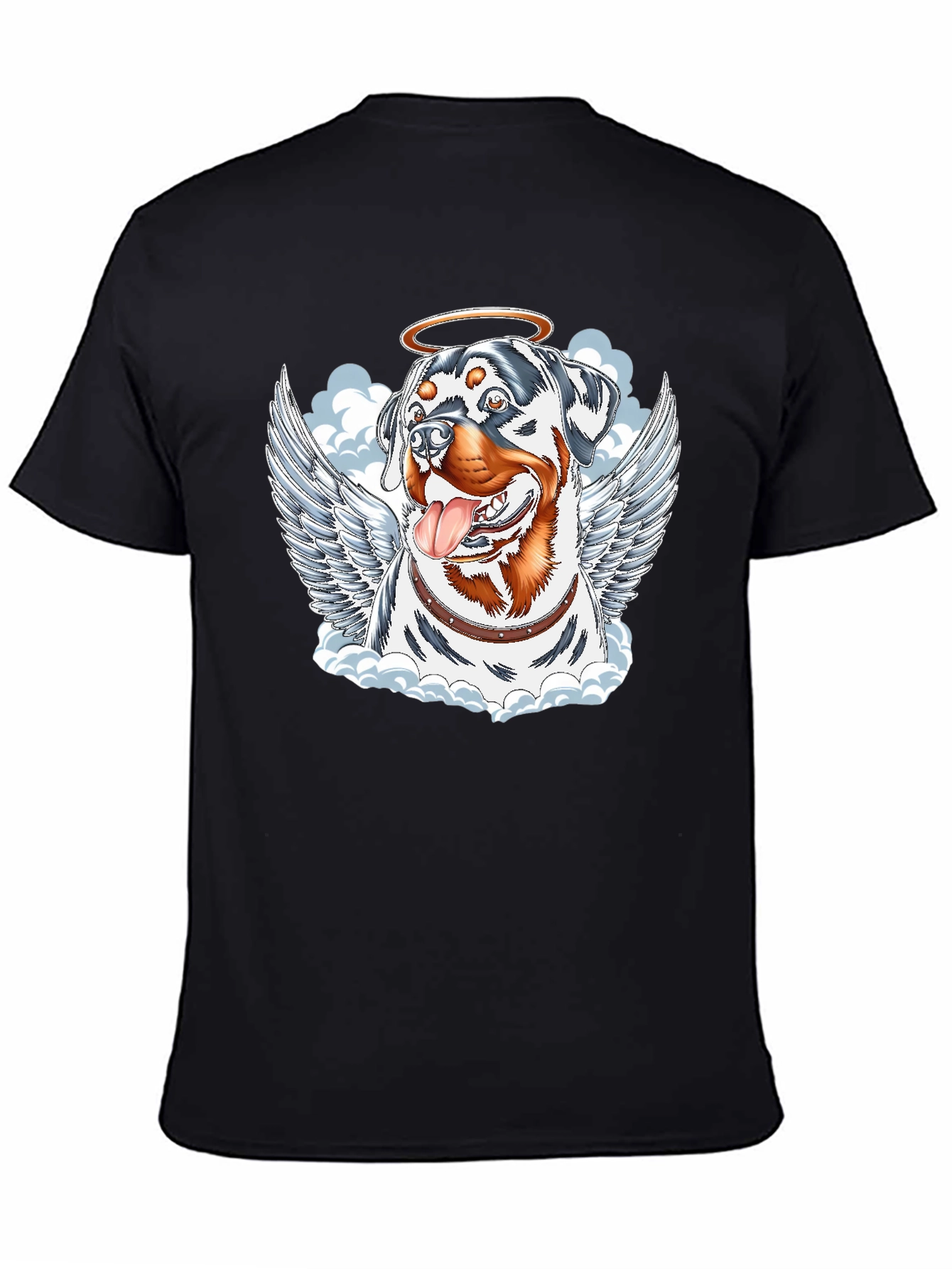 Angel Dog Graphic Tee - Rottweiler with Wings - 4