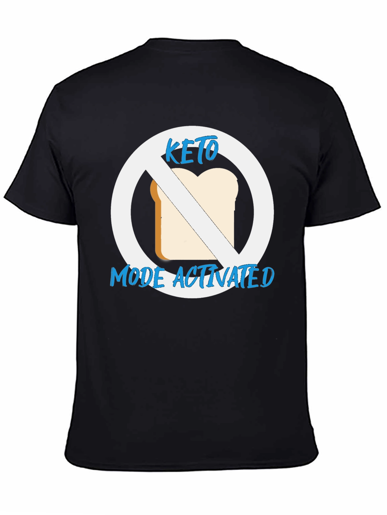Black Keto Mode Activated Graphic T-Shirt view 4