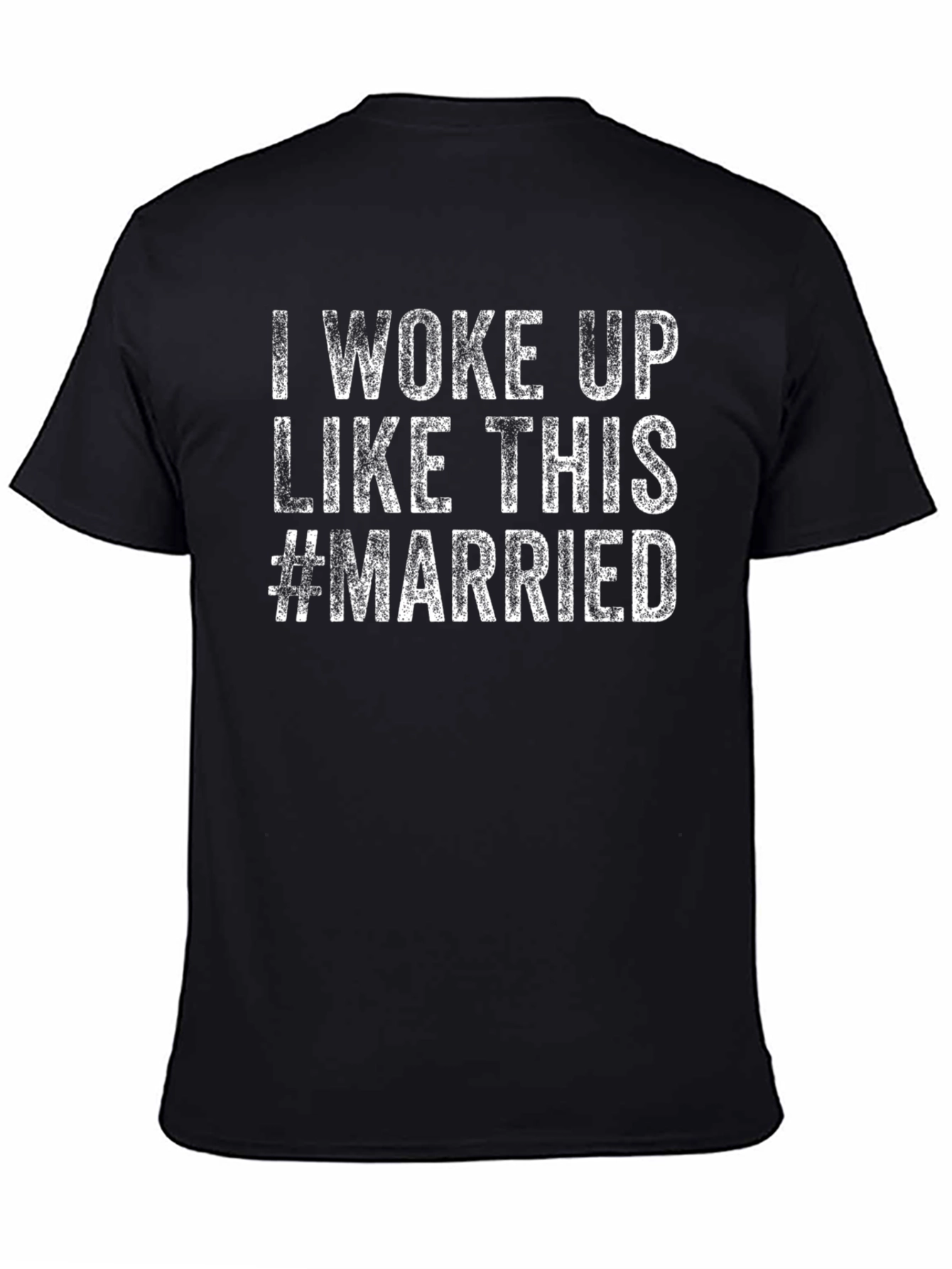 Black I Woke Up Like This #Married Graphic T-Shirt view 4