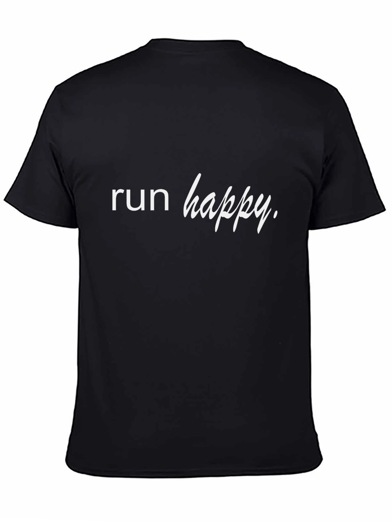 Black Run Happy Black T-Shirt view 4